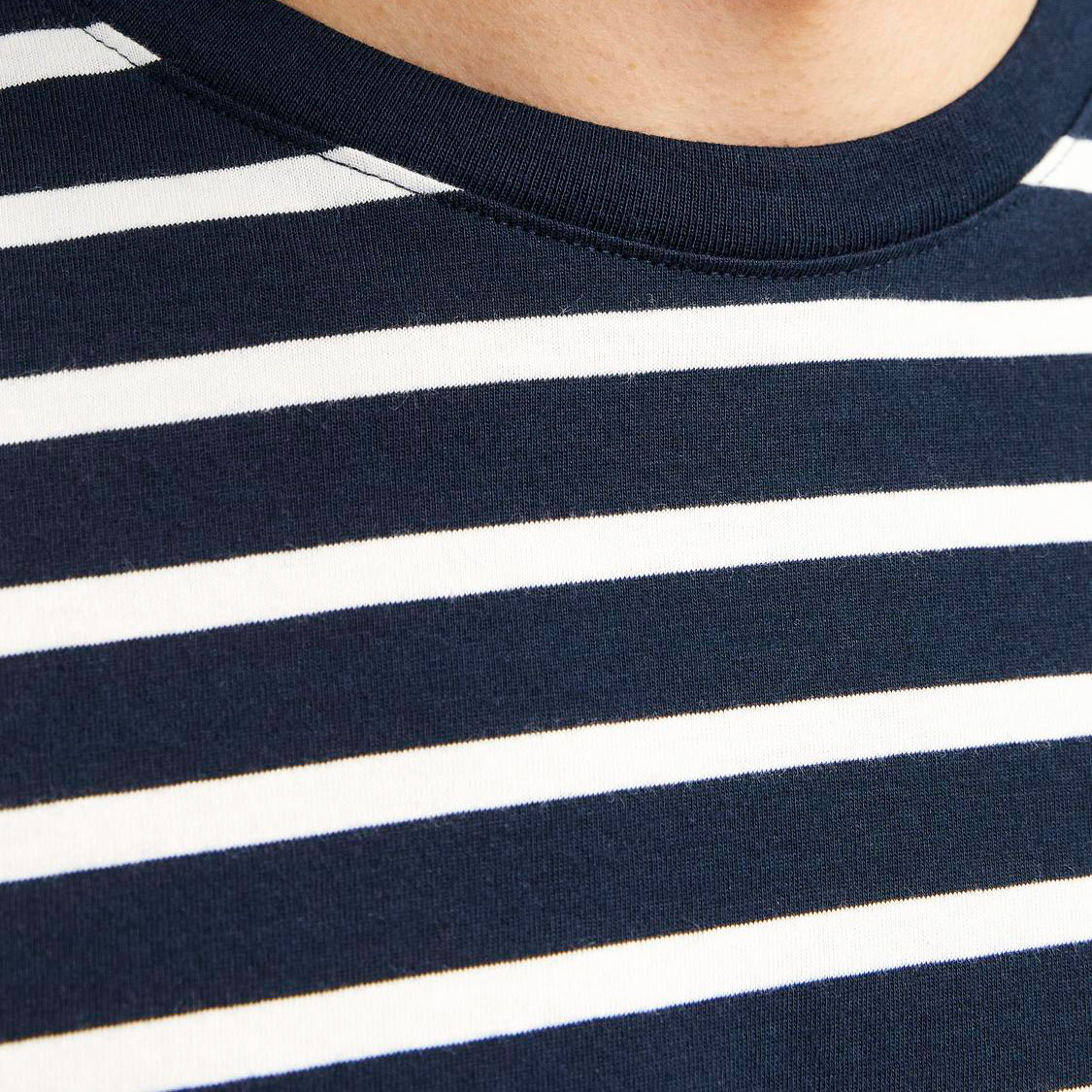 Jack & Jones JJEORGANIC basic T-shirt, Navy Blazer/Cloud Dancer, large image number 3