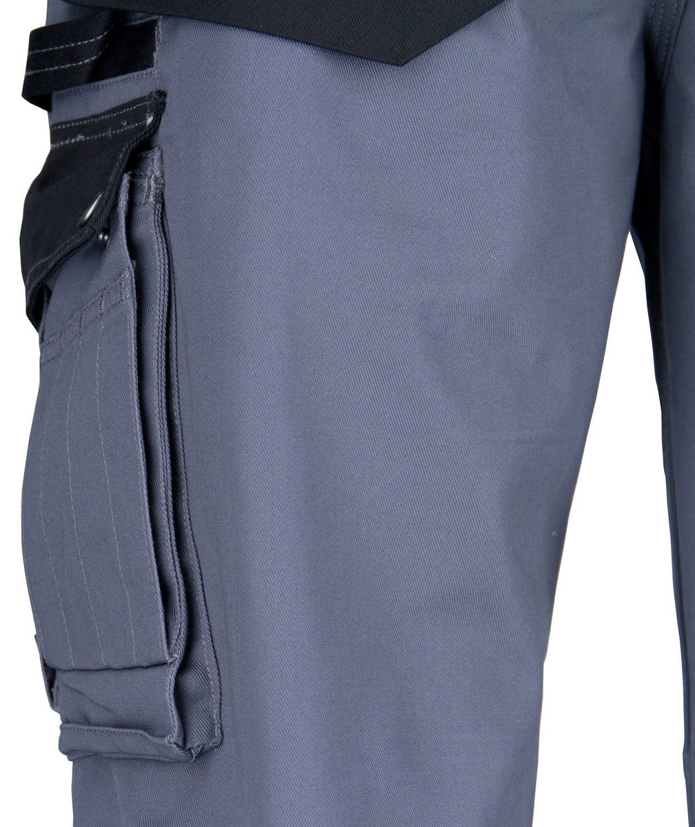 Kramp Original arbejdsbukser med b&aelig;lte, Gr&aring;/Sort, large image number 7