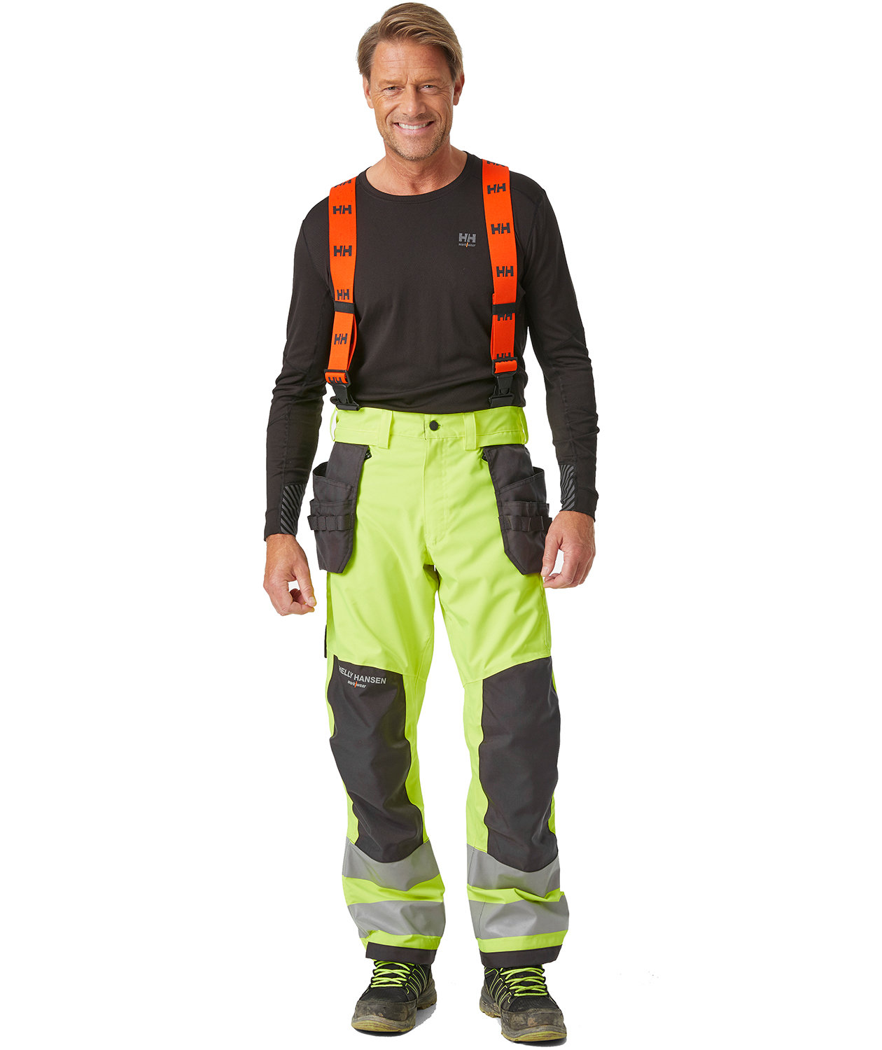 Helly Hansen Alna 2.0 shell trousers, Hi-vis yellow/charcoal, large image number 1
