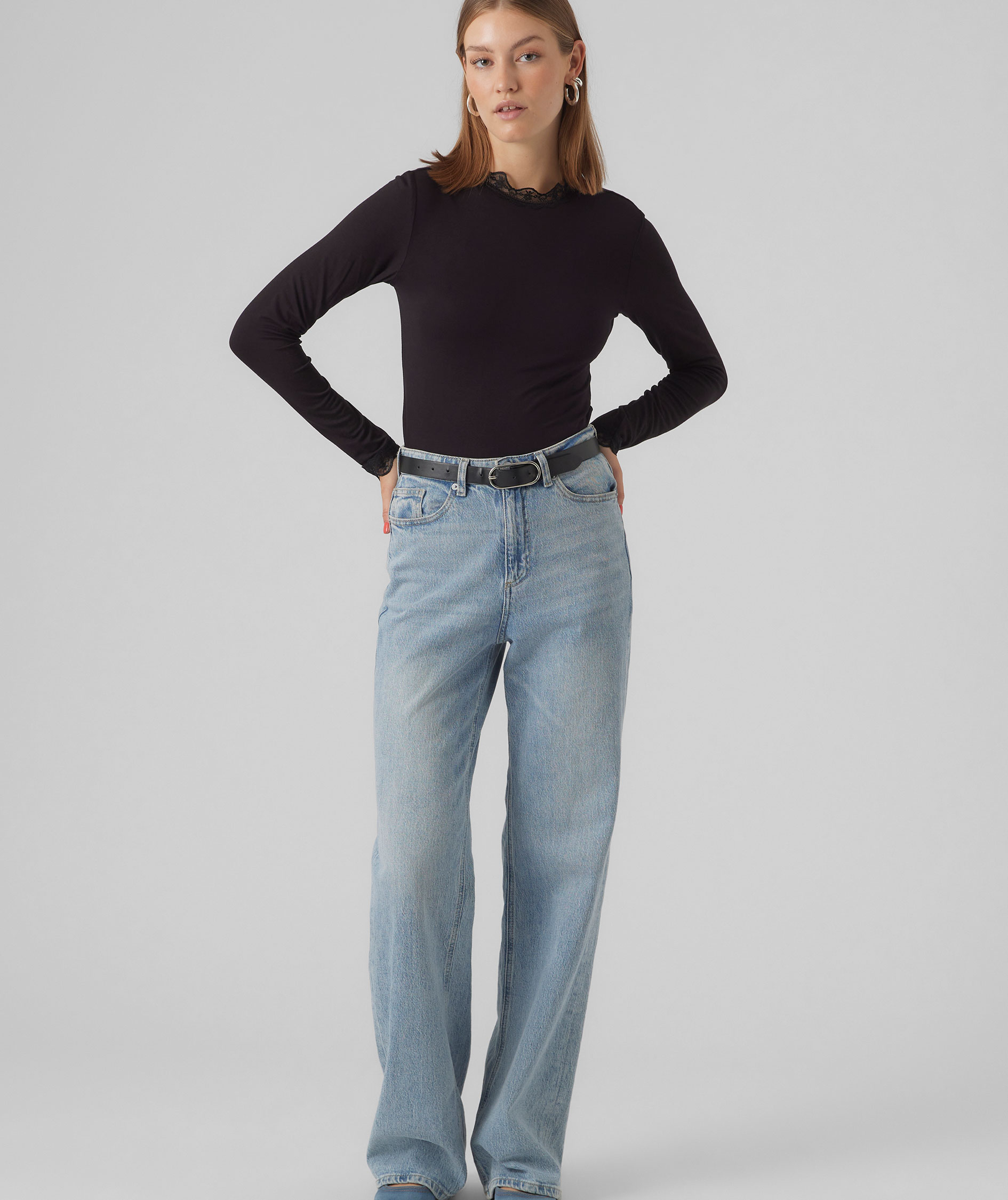 Vero Moda VMROSA damebluse, Black, large image number 4