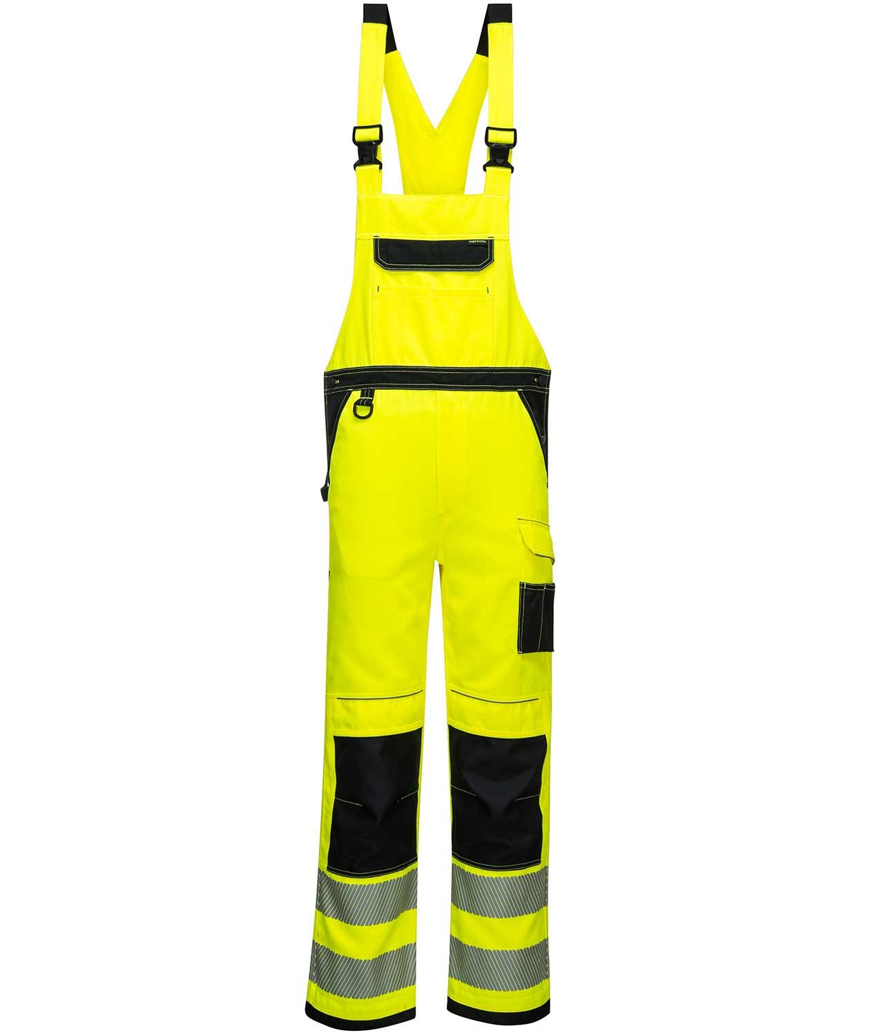 Portwest PW3 arbetsh&auml;ngselbyxa, Varsel Gul/Svart