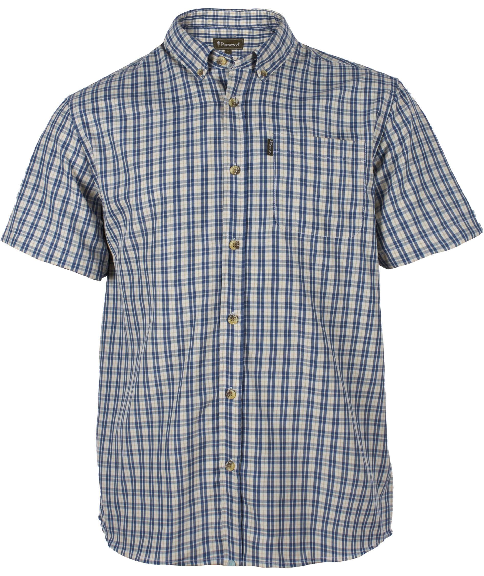 Pinewood Summer kort&aelig;rmet skjorte, Beige