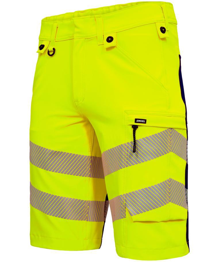 Engel Safety work shorts full stretch, Yellow/Blue Ink, large image number 2