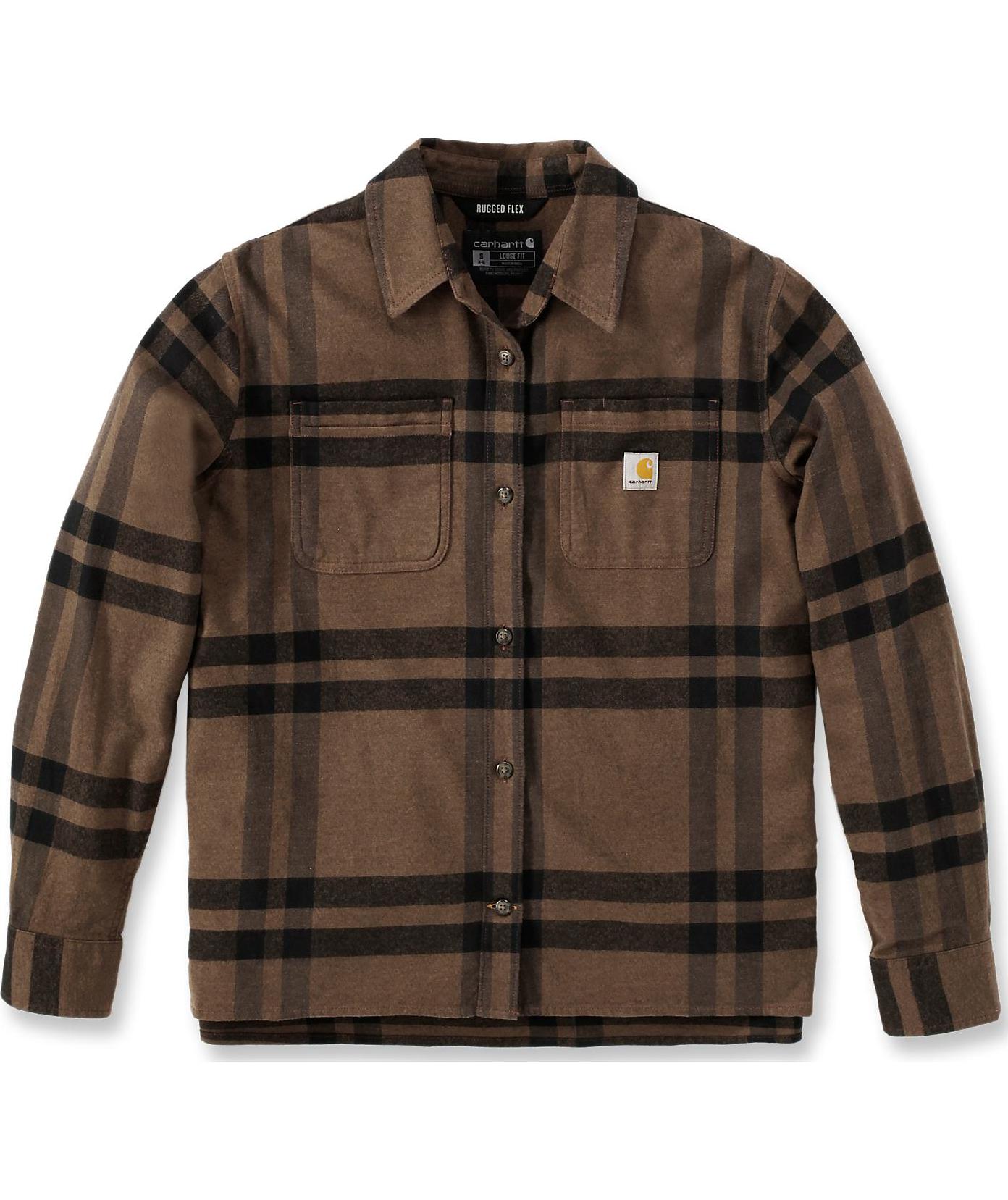Carhartt flanellskjorta dam, Carhartt Brown Heather