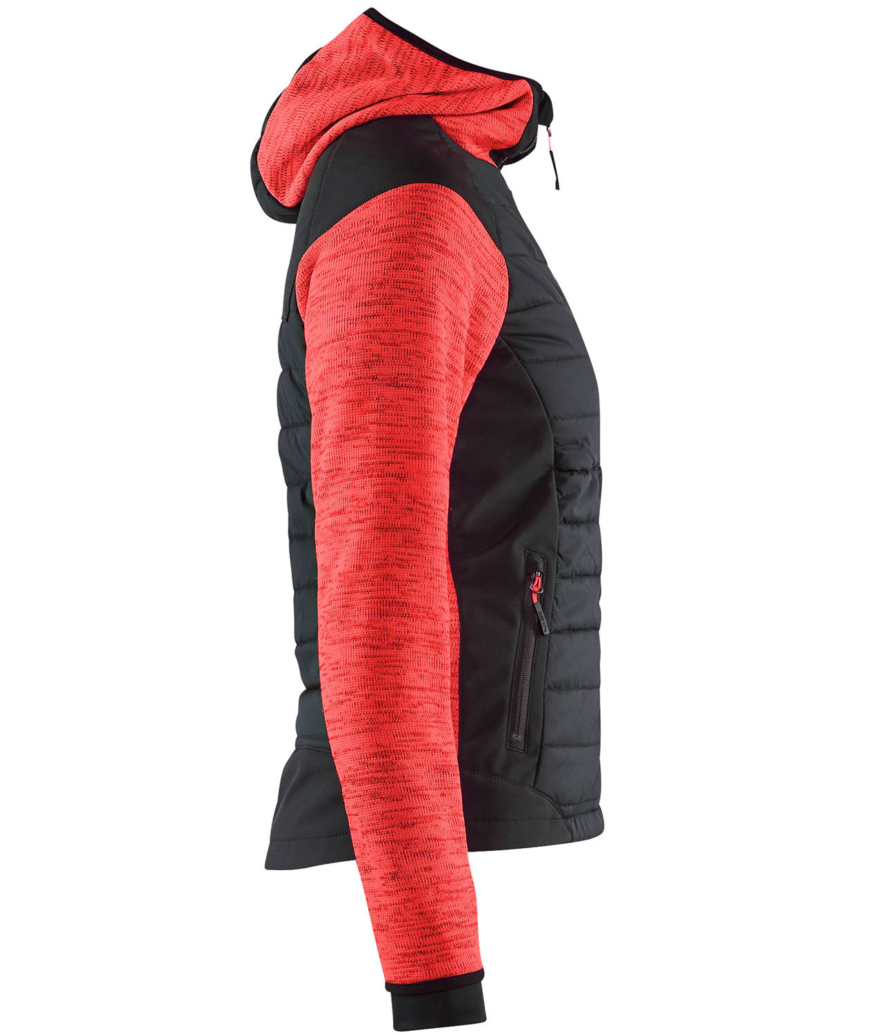 Bl&aring;kl&auml;der dame hybridjakke, R&oslash;d/Sort, large image number 3