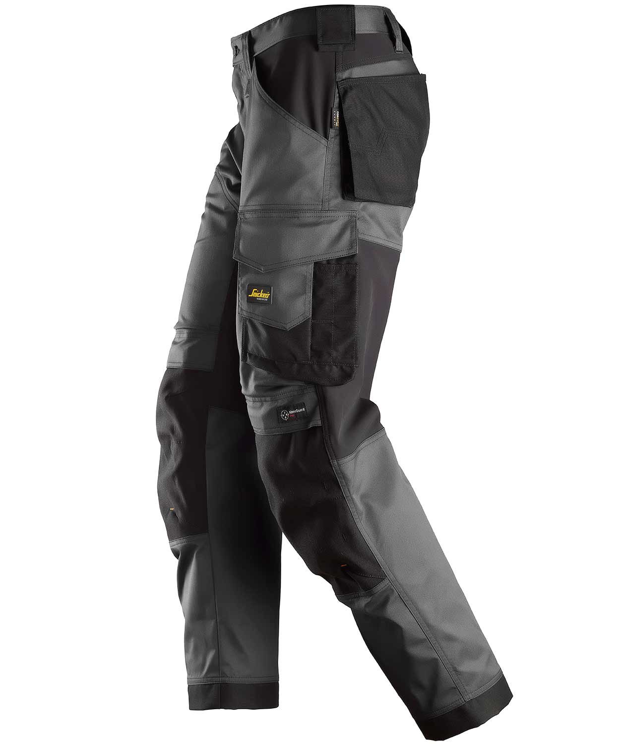 Snickers AllroundWork arbeidsbukse 6351, St&aring;lgr&aring;/Svart, large image number 3