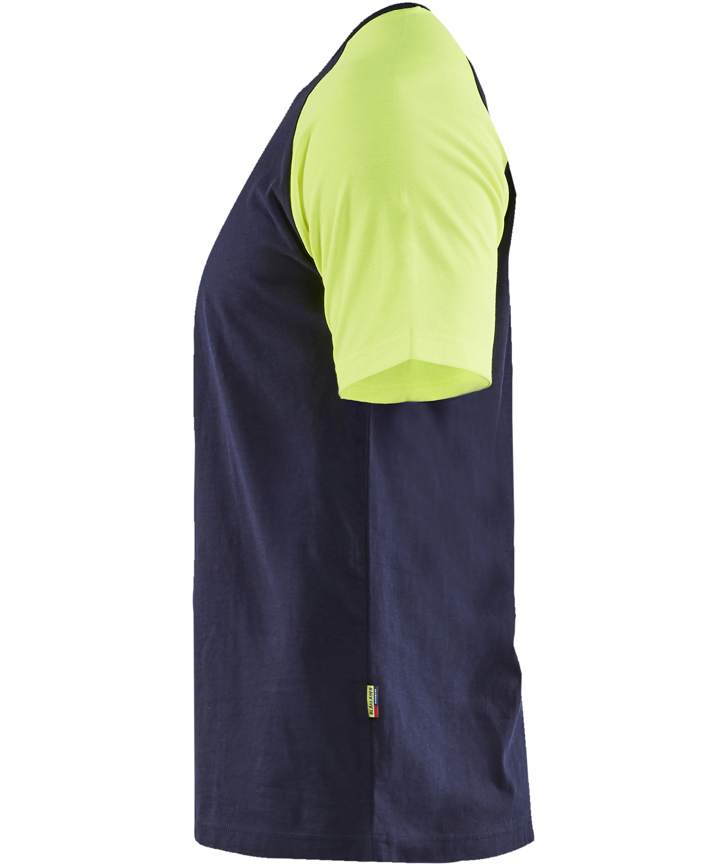 Bl&aring;kl&auml;der T-shirt, Marine/Hi-Vis yellow, large image number 4