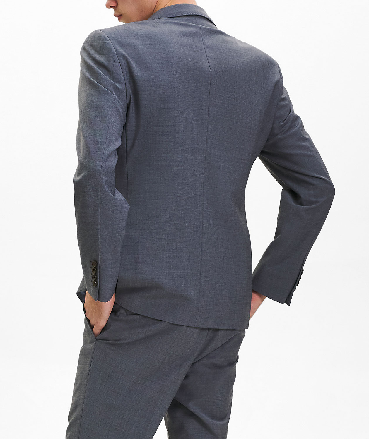 Sunwill Weft Stretch Modern fit ull kavaj, Mellangr&aring;, large image number 3