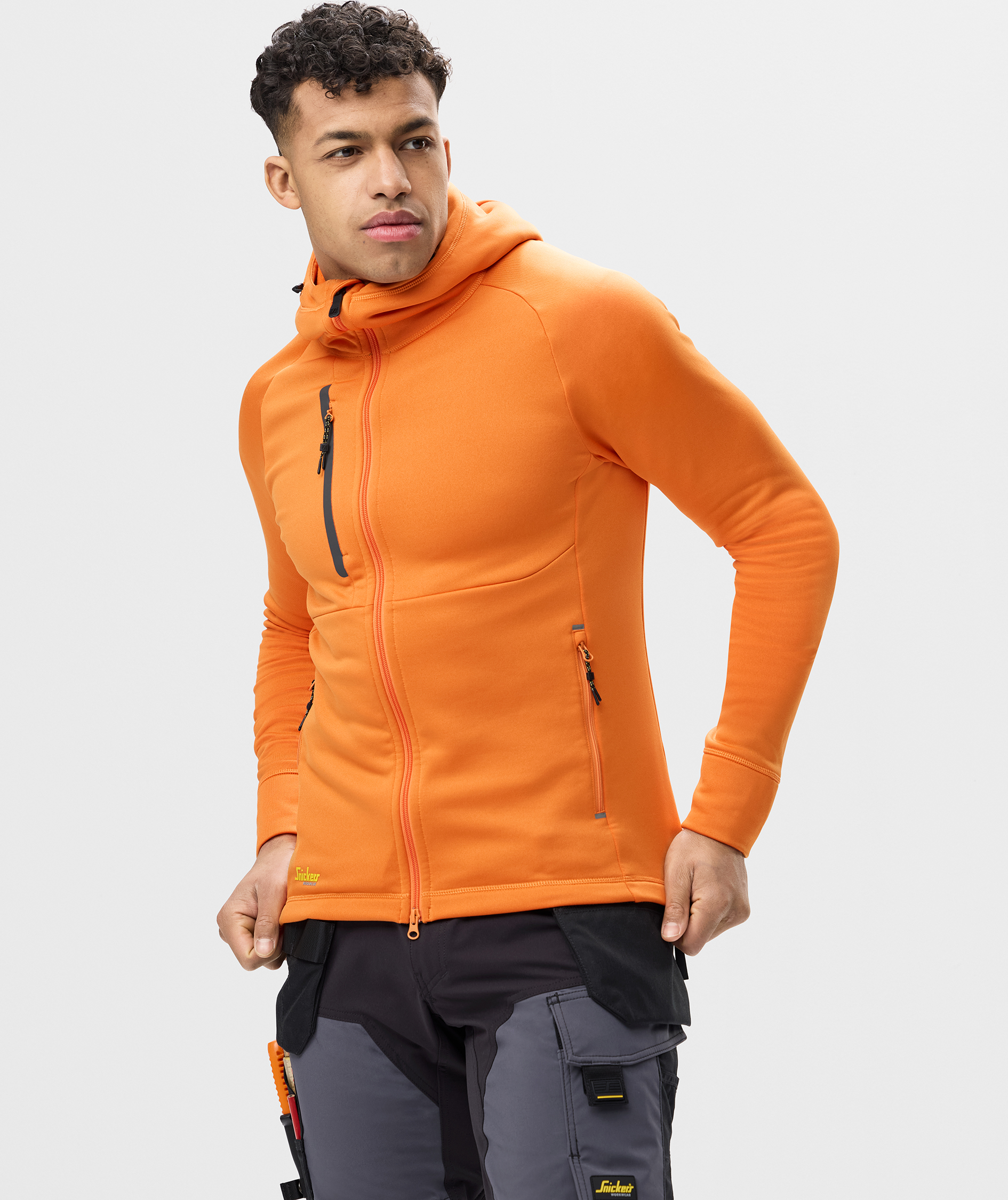 Snickers Flexiwork Polartec&reg; Hoodie mit Rei&szlig;verschluss 8026 full stretch