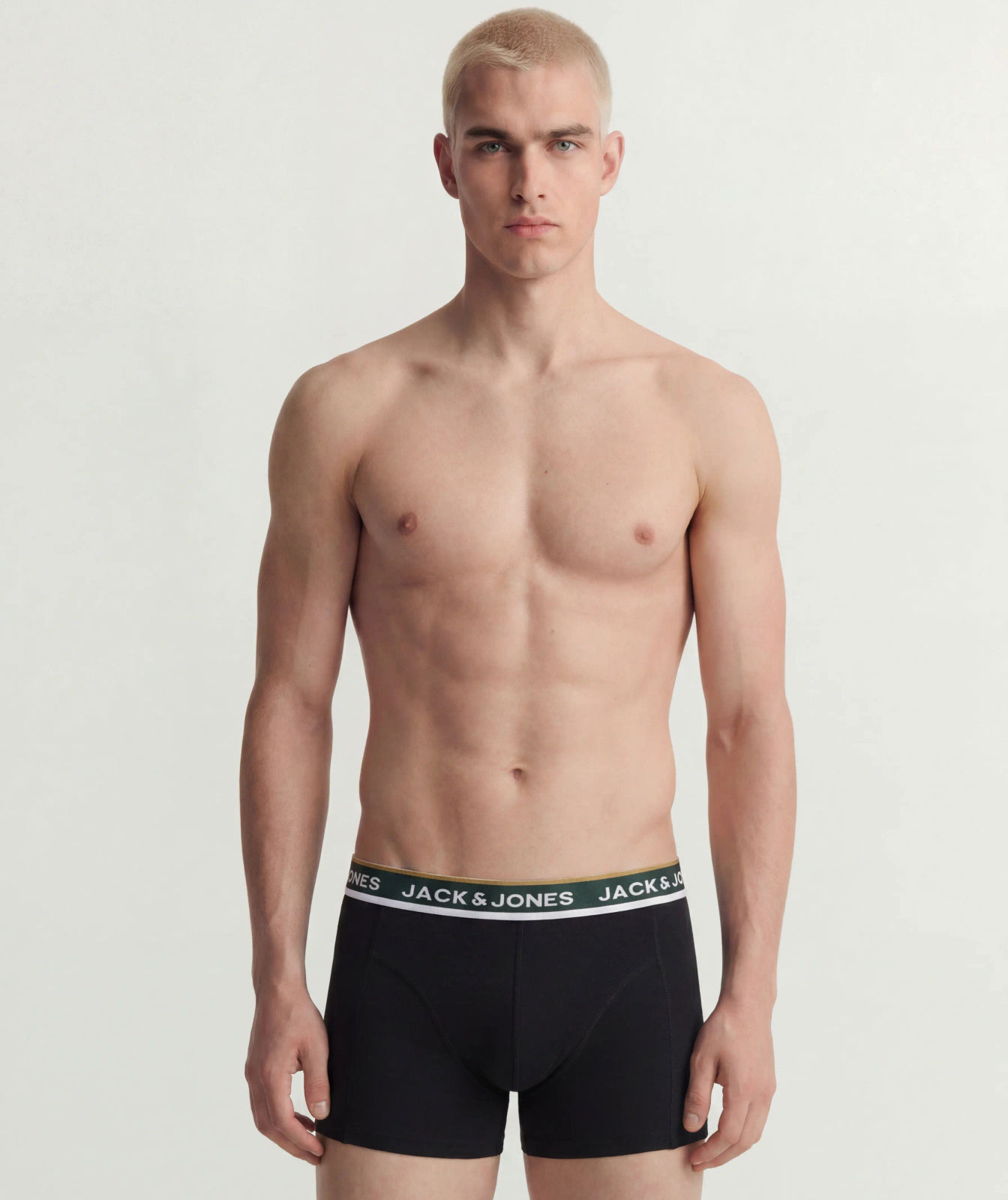 Jack & Jones JACSWAY SOLID 3-pack kalsong, Scarab
