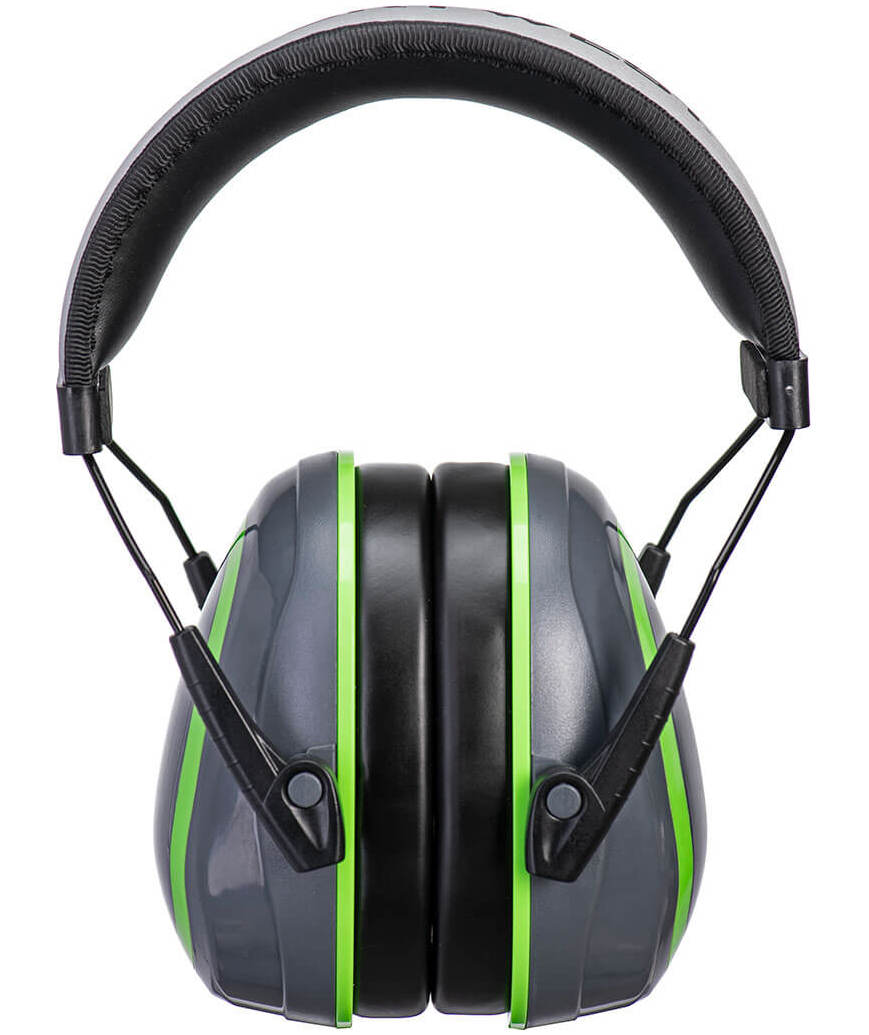 Portwest PW72 HV Extreme h&ouml;rselk&aring;por, Gr&aring;/Gr&ouml;n