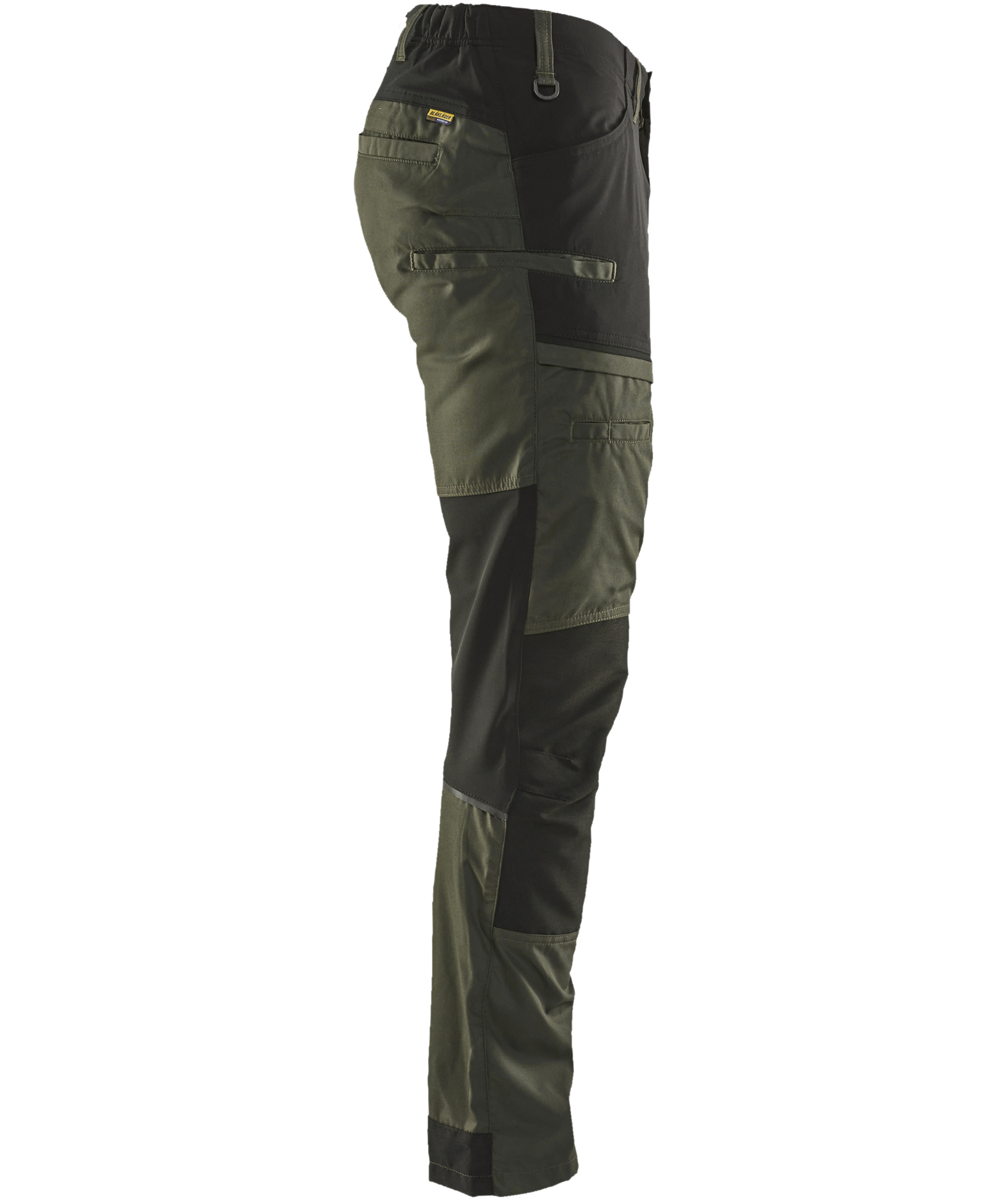 Bl&aring;kl&auml;der Unite arbejdsbukser, Skovgr&oslash;n/sort, large image number 2