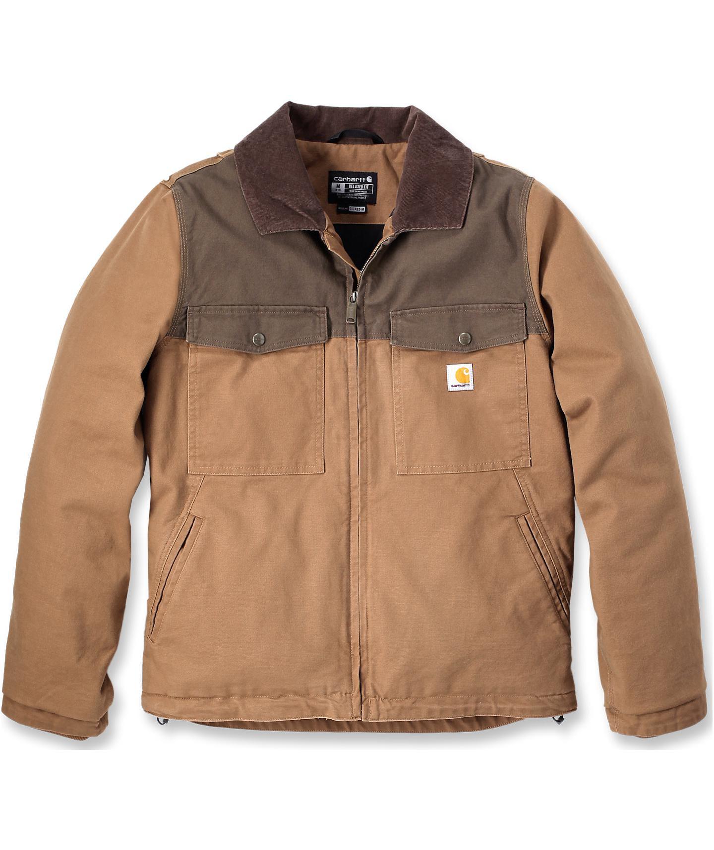Carhartt Montana Duck jacka med foder, Carhartt Brown/Coffee