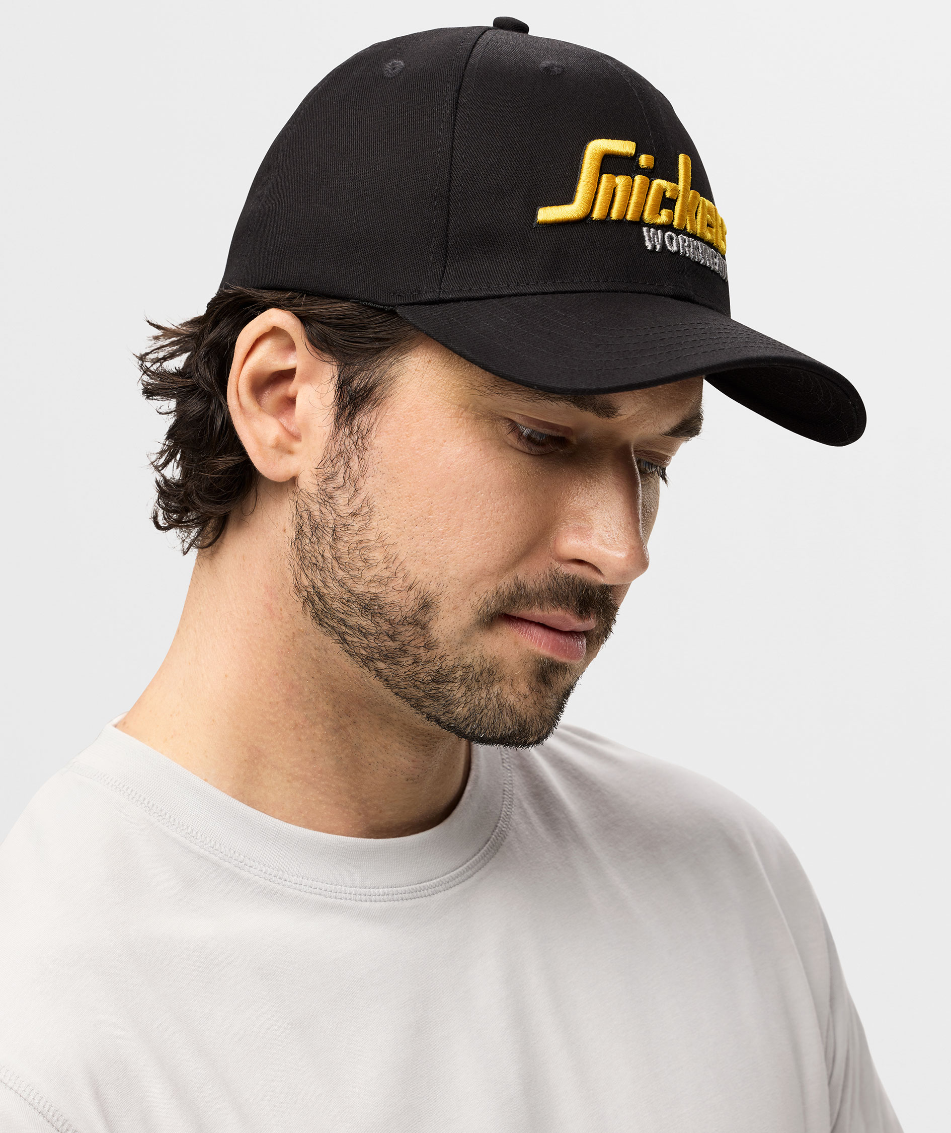 Snickers Flexfit logo cap 9002, Black/Black, large image number 2