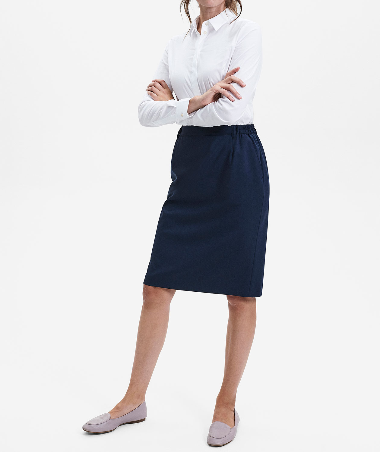 Sunwill Traveller Bistretch Regular fit kjol, Bl&aring;