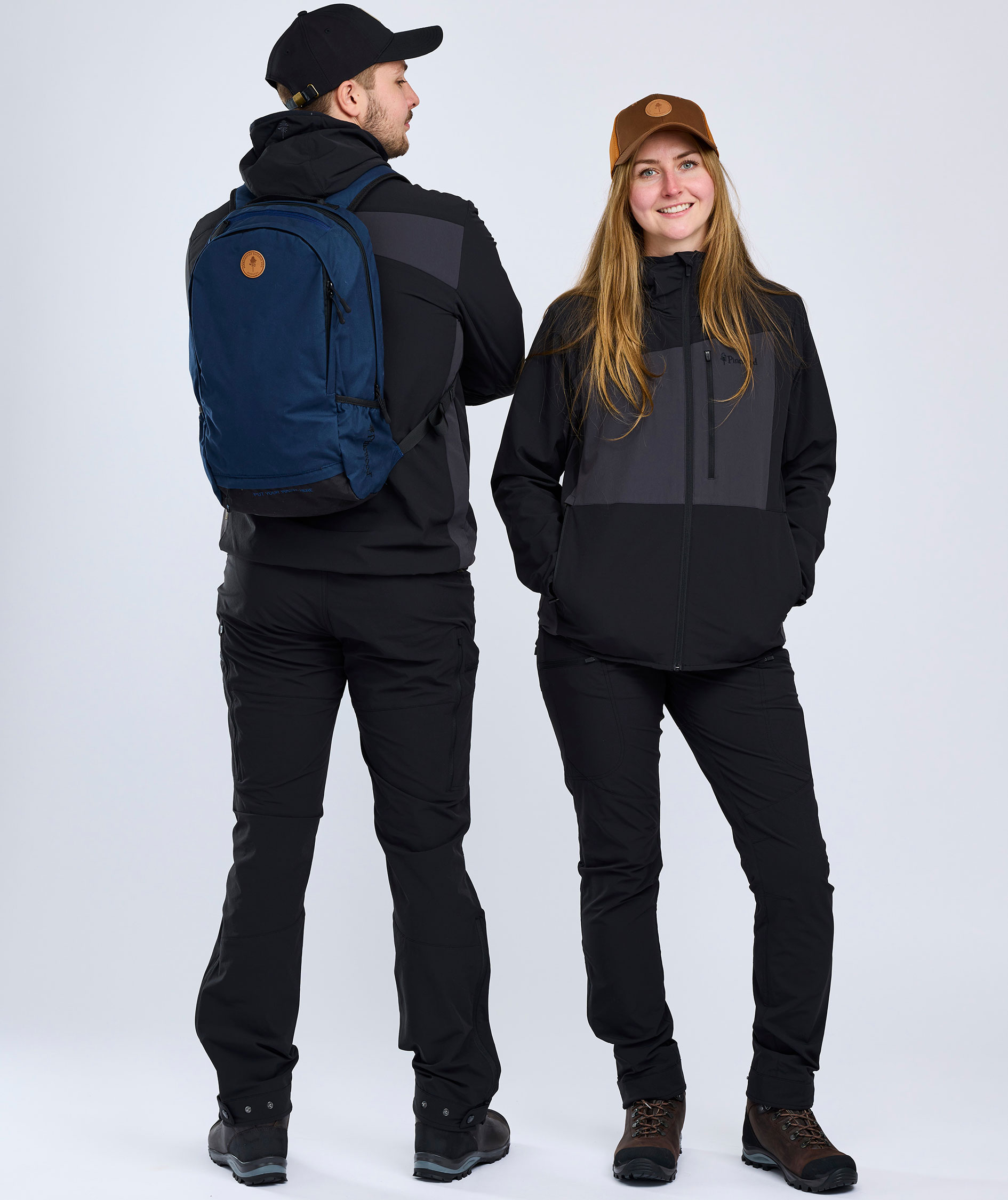 Pinewood Abisko Light damejakke, Black/Dark Anthracite, large image number 8