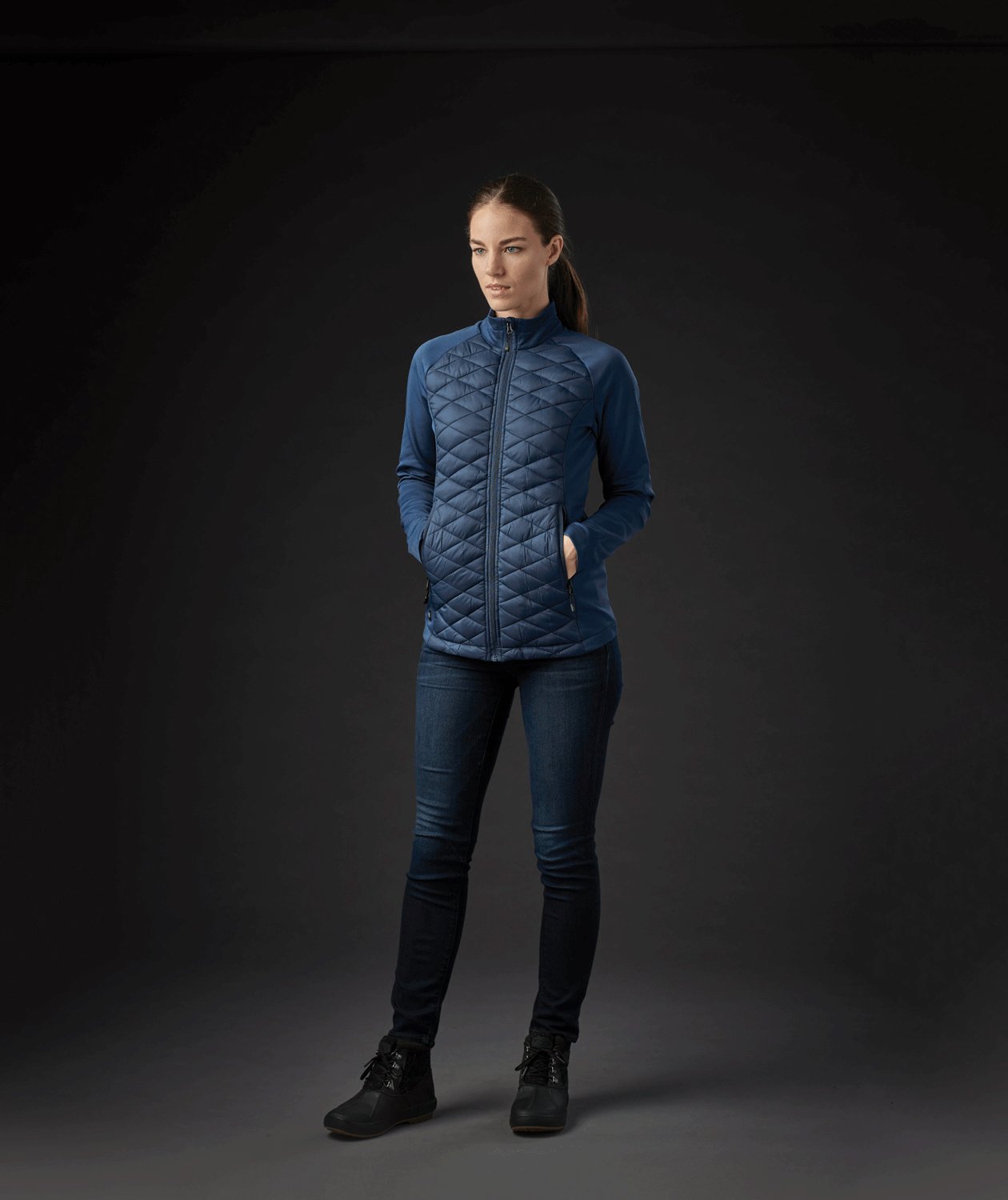 Stormtech Boulder skaljacka dam, Indigobl&aring;, large image number 2