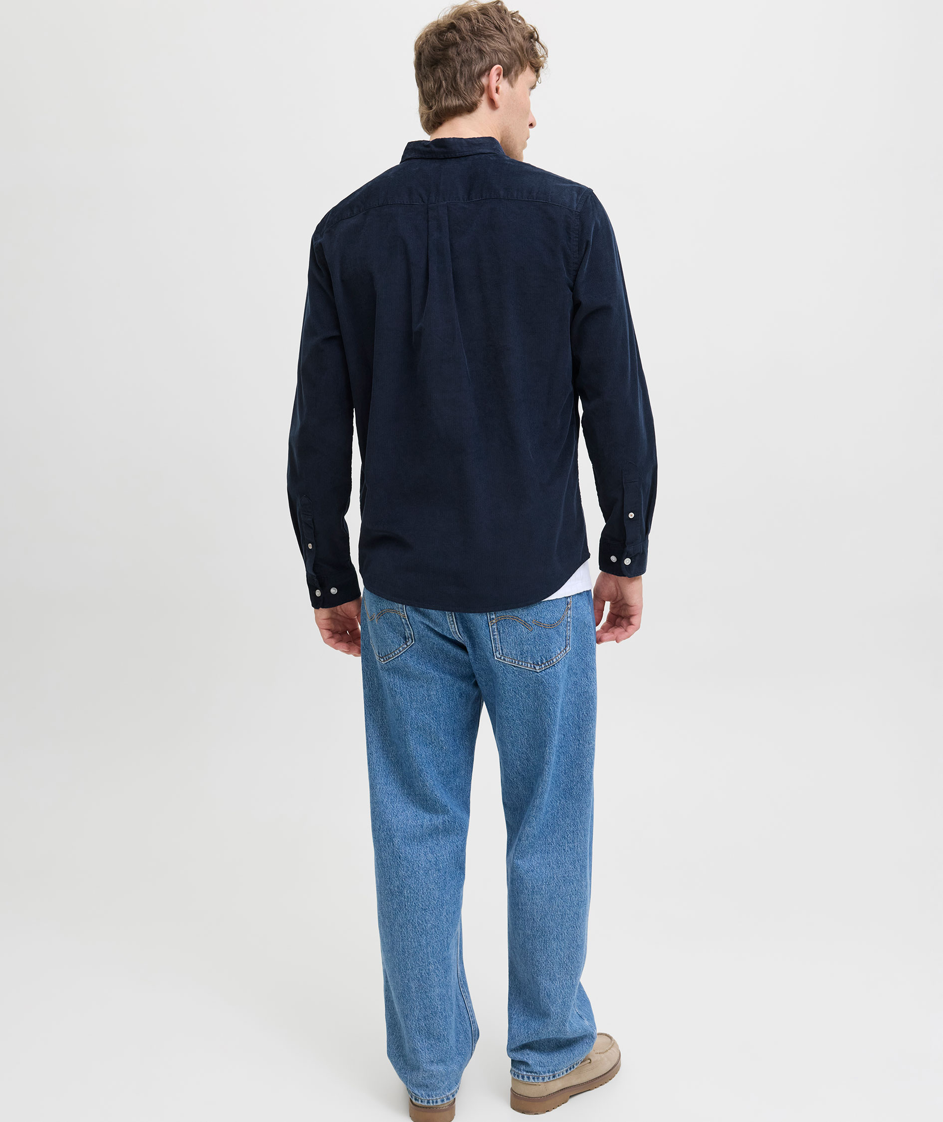 Jack & Jones JJECLASSIC Corduroy skjorte, Sky Captain, large image number 2