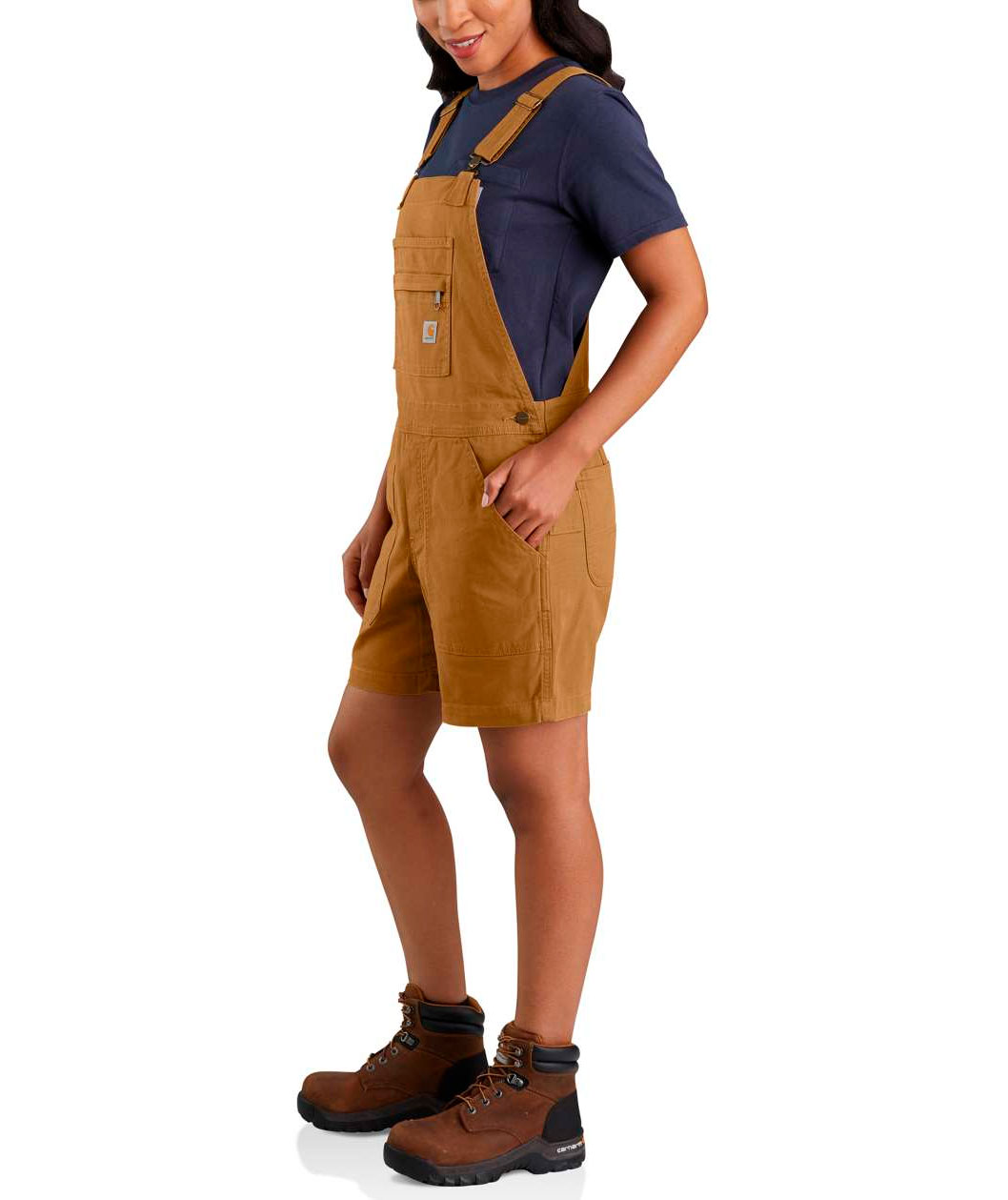Carhartt Rugged Flex Canvas dame shortall, Carhartt Brown, large image number 2