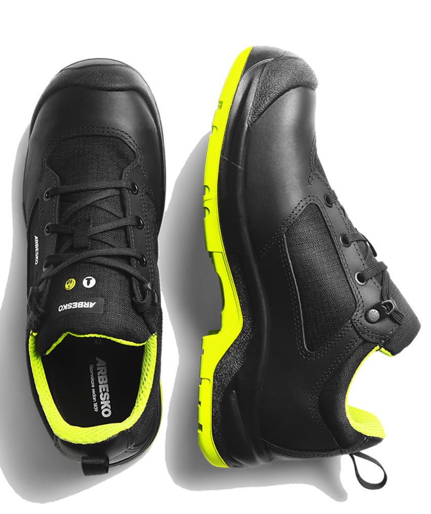 Arbesko Ume&aring; 943 vernesko S3, Svart/Lime