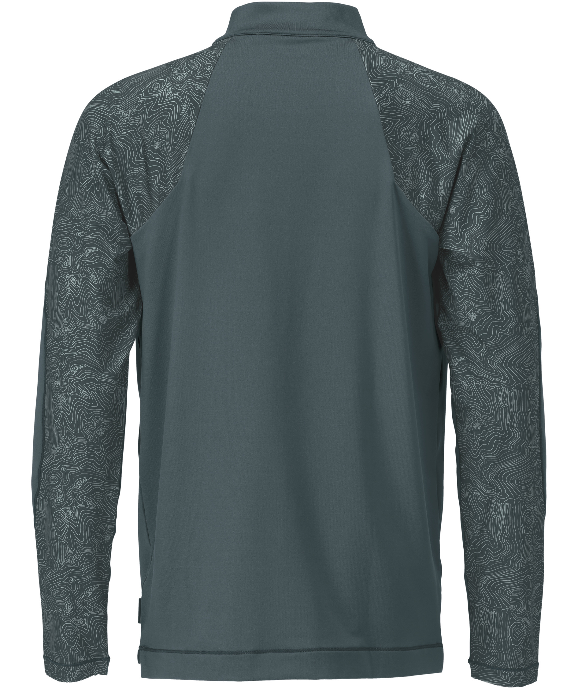 Mascot Customized half zip langermet T-skjorte, Skogsgr&oslash;nn, large image number 1