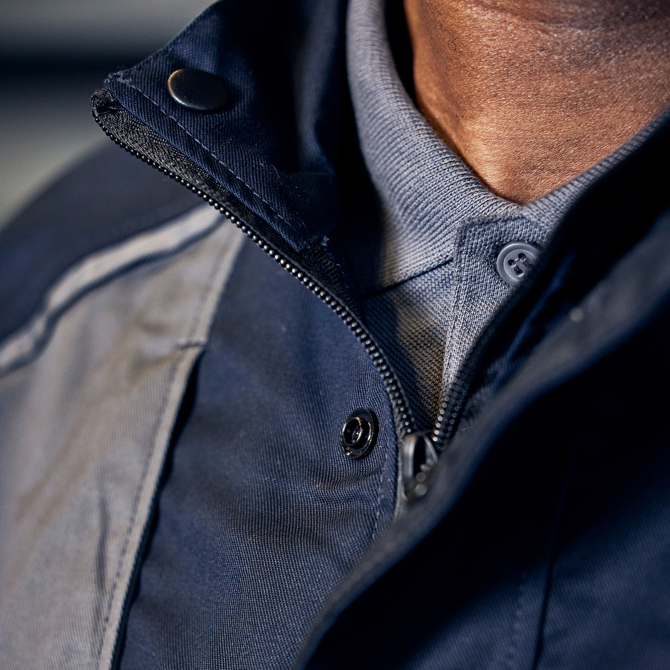 Fristads Green arbejdsjakke 4930 GWM, M&oslash;rk Marine/Gr&aring;, large image number 6