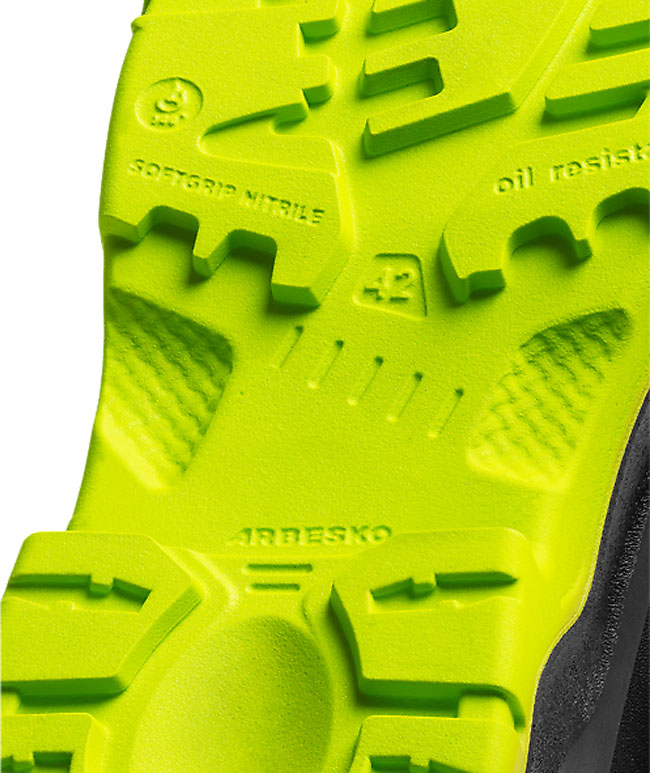 Arbesko 929 sikkerhedssko S1P, Sort/Lime, large image number 3