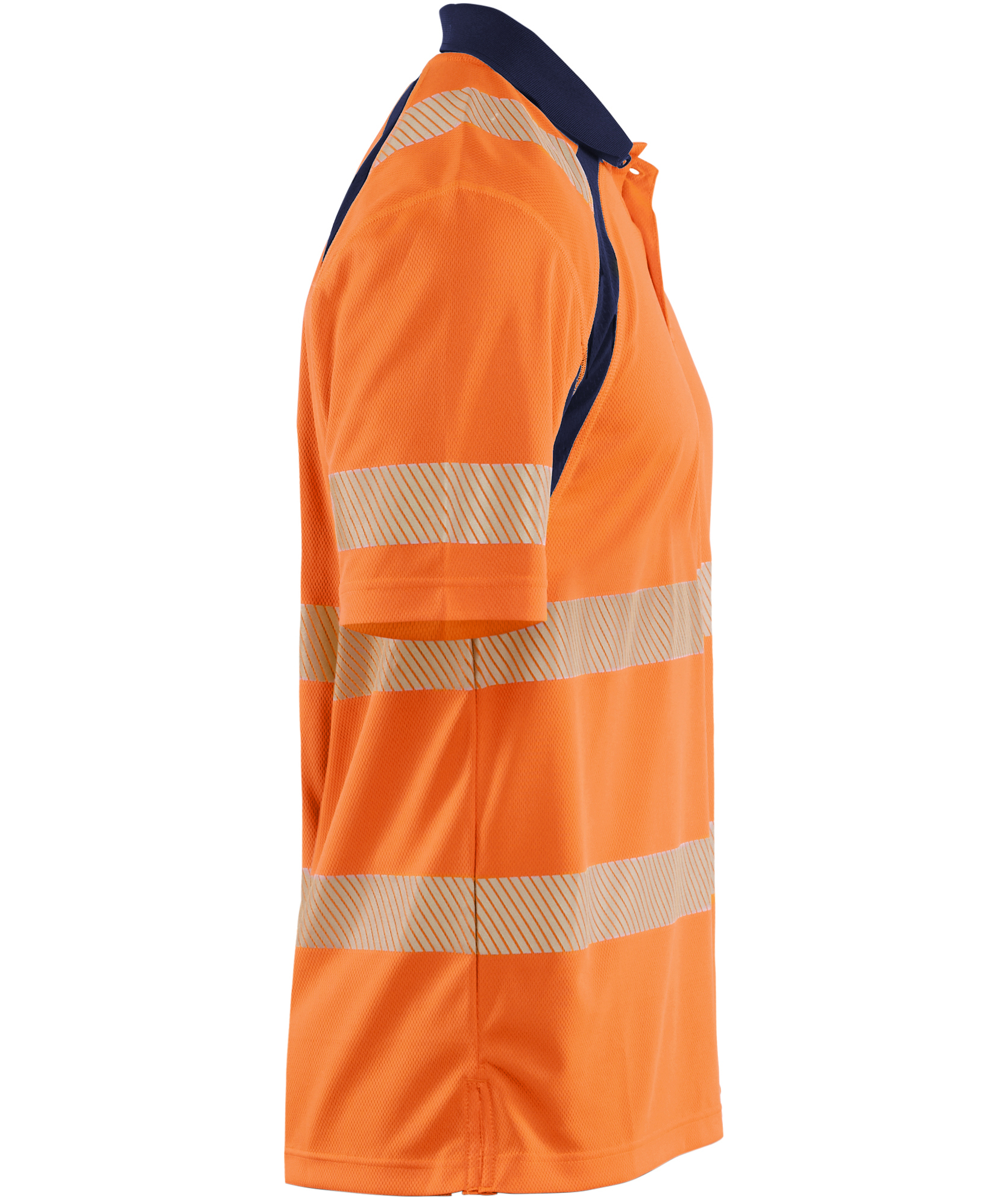 Bl&aring;kl&auml;der polo shirt, Hi-Vis Orange/Navy, large image number 3