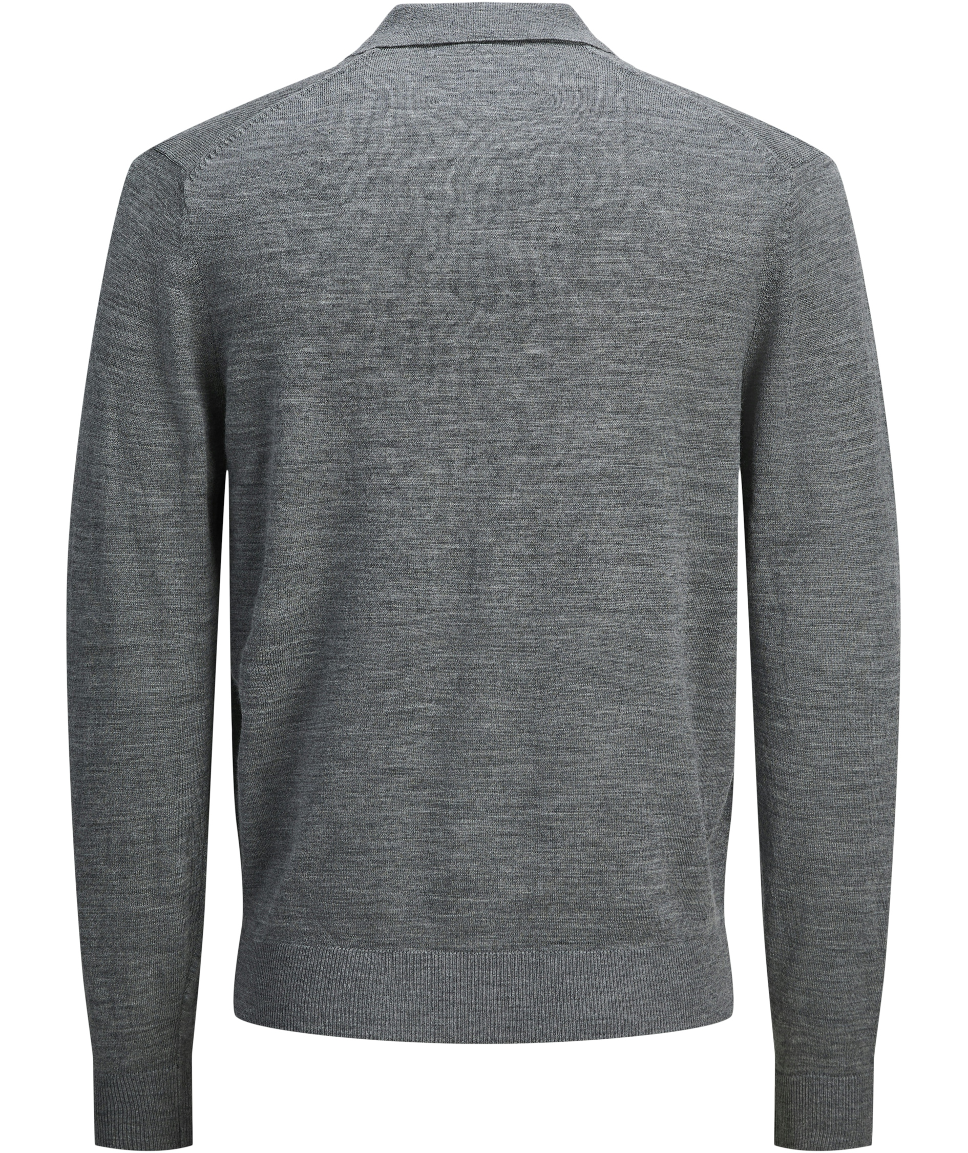 Jack & Jones Premium JPRBLAMERINO polo striktr&oslash;je med merinould, Medium Grey Melange, large image number 2