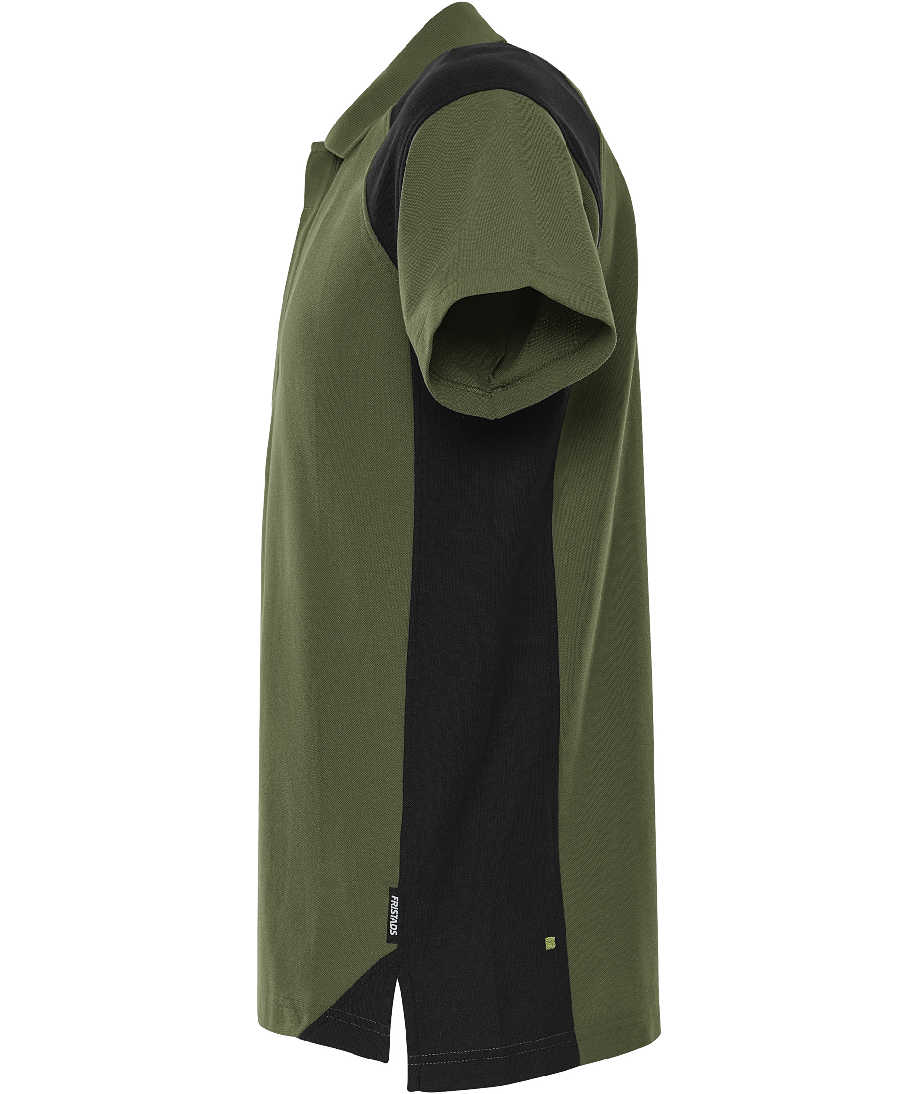 Fristads Heavy polo T-shirt 7047 GPM, Army Green/Black, large image number 3