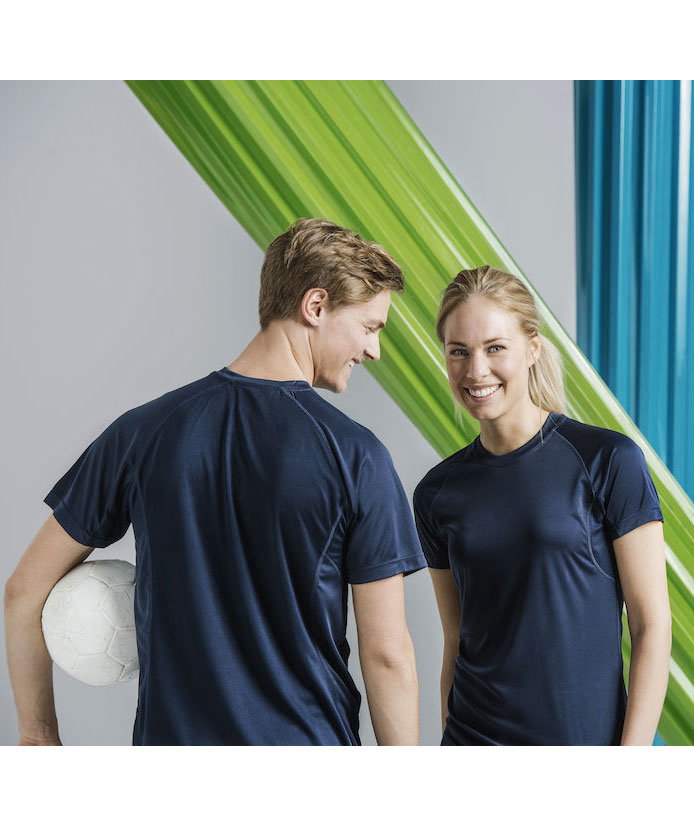 Clique Active dame T-shirt, M&oslash;rk navy, large image number 1