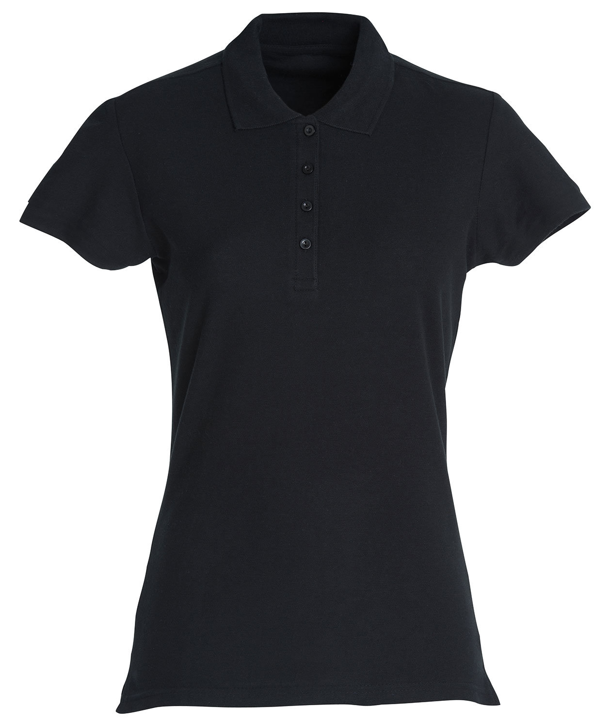 Clique Basic dame polo T-Skjorte, Svart, Svart, swatch