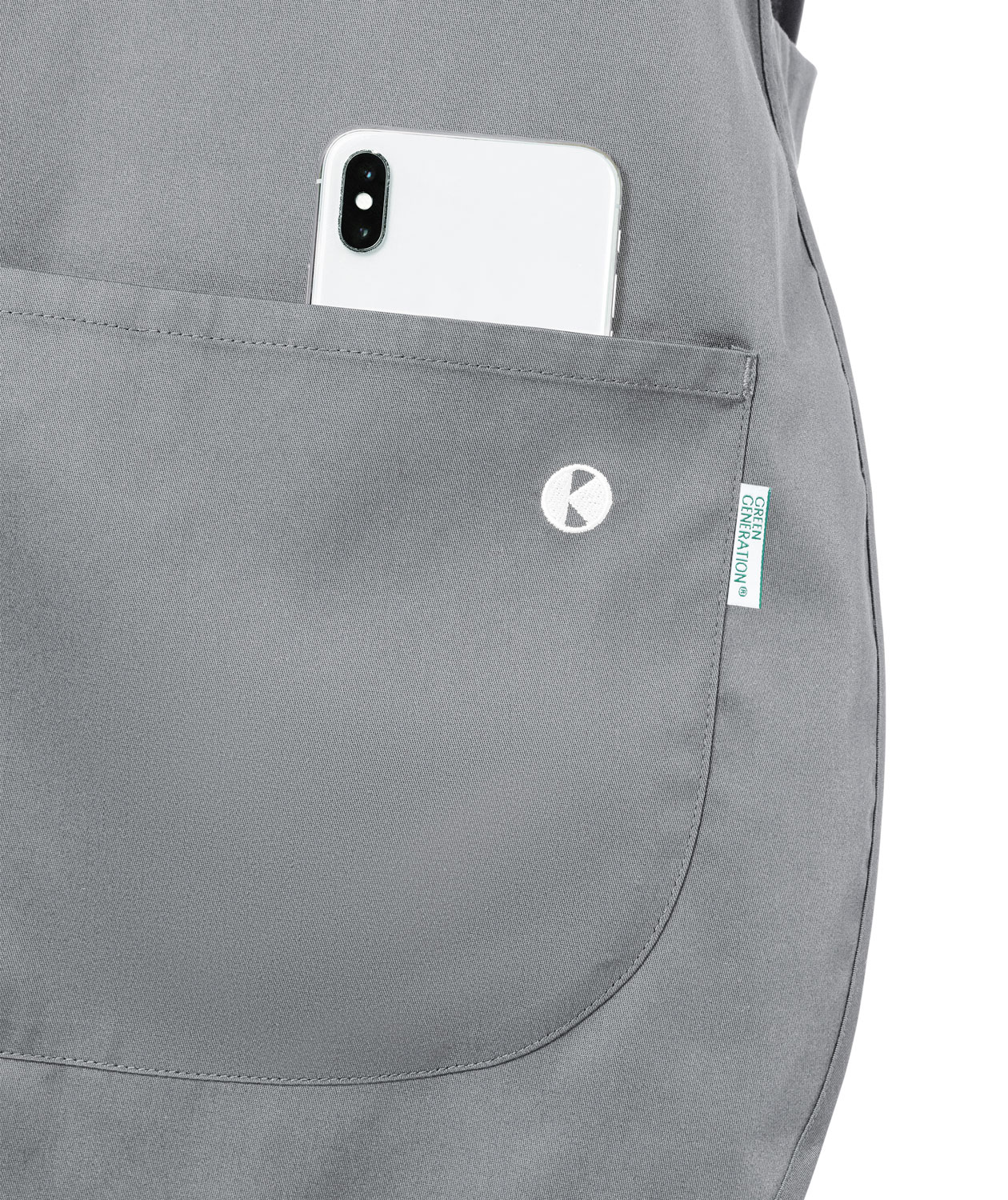 Karlowsky Essential sandwich apron, Platinum grey, large image number 3