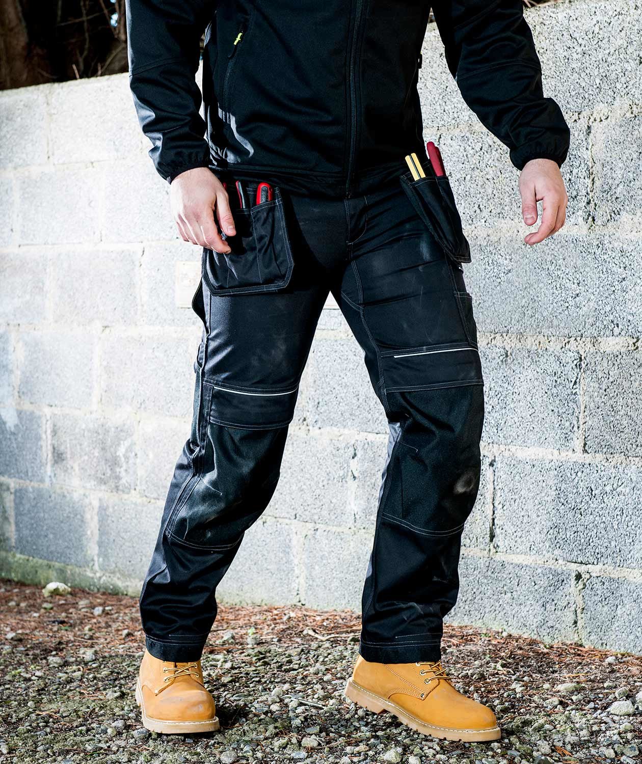 Portwest Urban hantverksbyxa T602, Marinbl&aring;/Svart, large image number 2