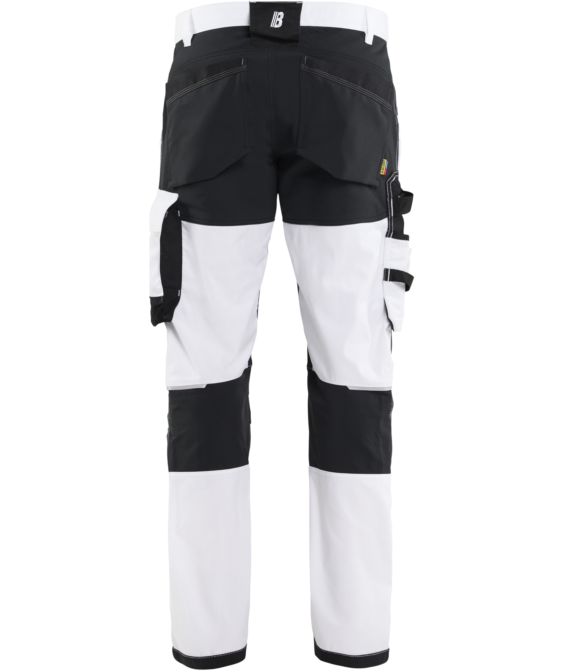 Bl&aring;kl&auml;der arbejdsbukser, Hvid/Sort, Hvid/Sort, large image number 1