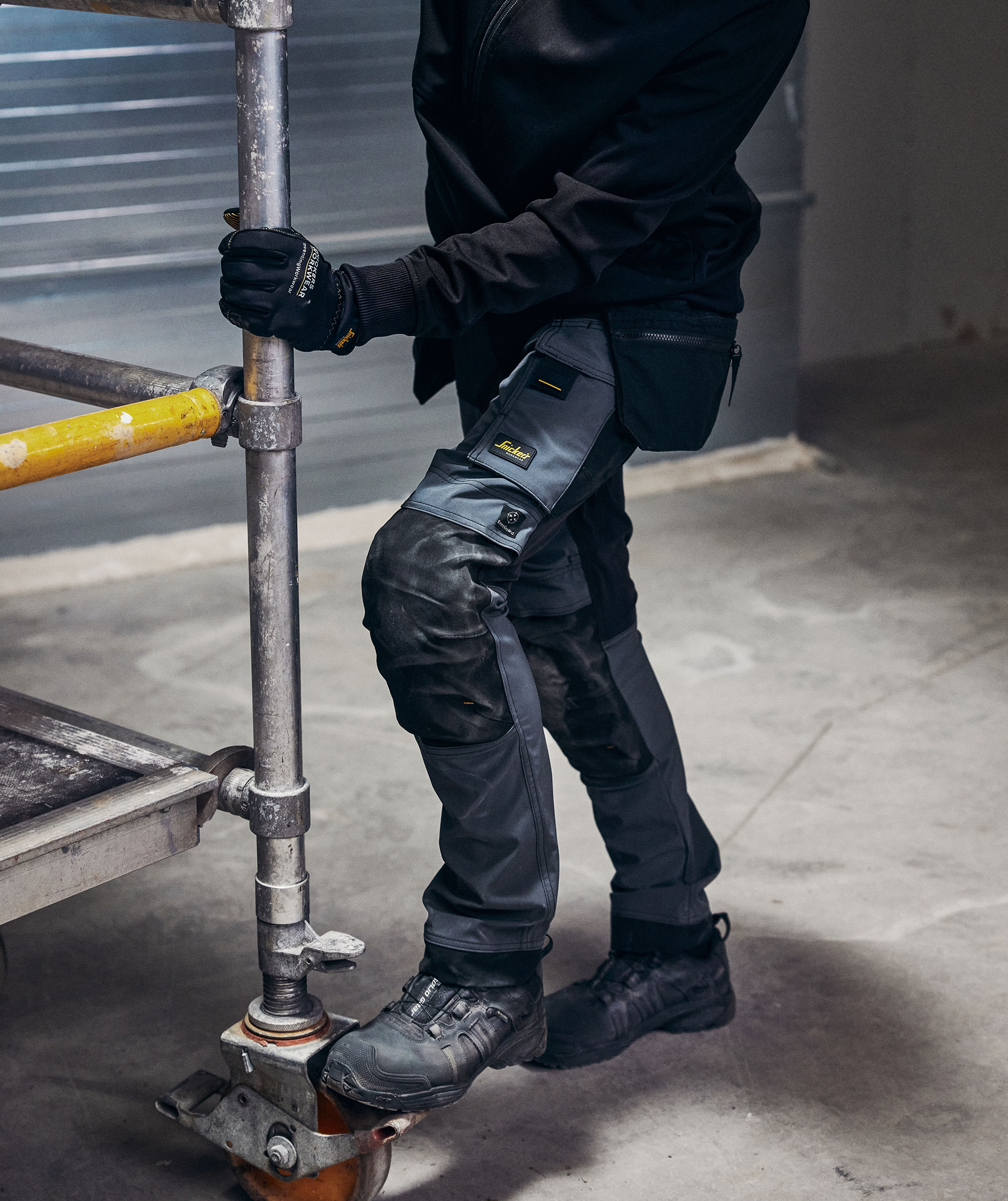 Snickers AllroundWork h&aring;ndverksbukse 6275 full stretch, Navy/black, large image number 7