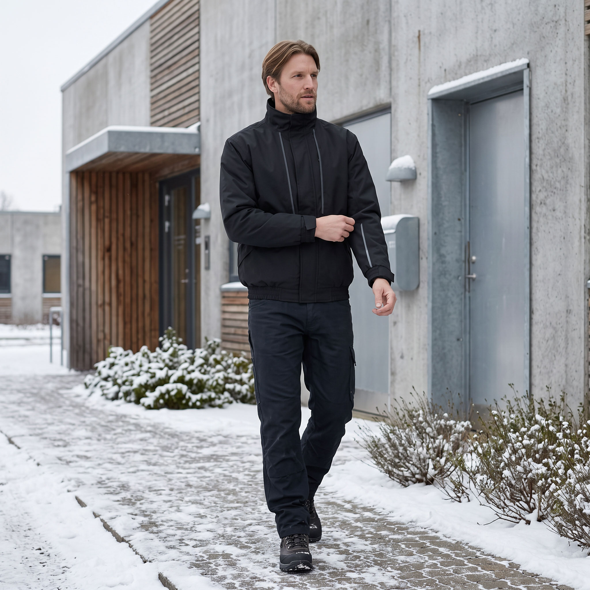 Kramp Harlem pilotjakke, Svart
