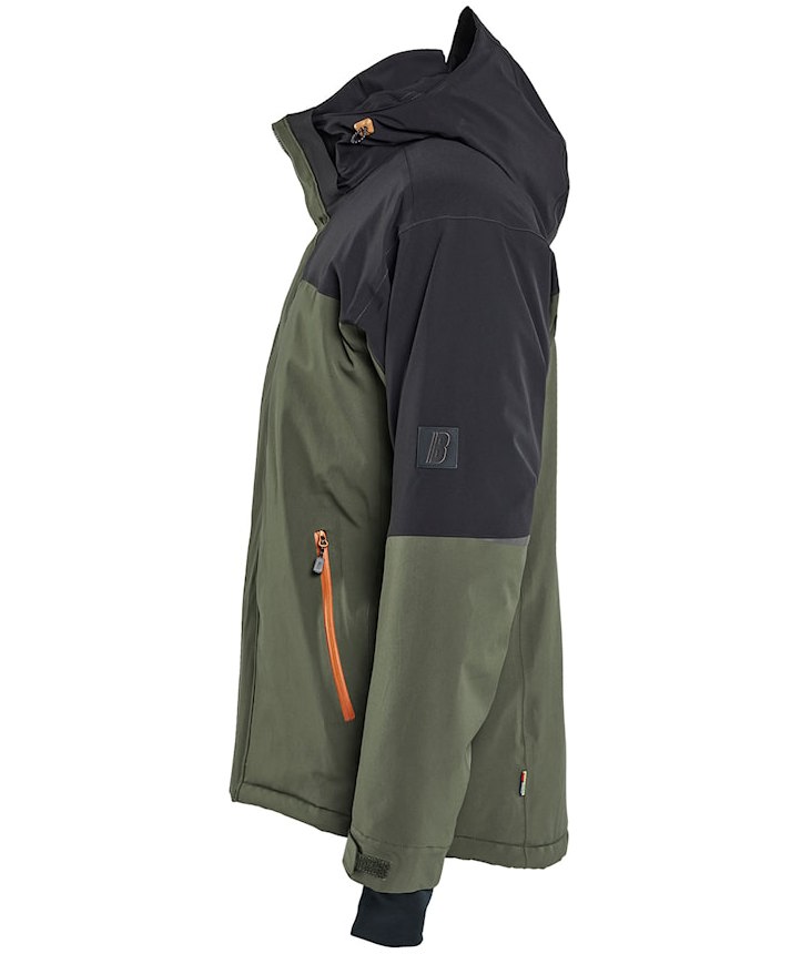 Bl&aring;kl&auml;der Striker vinterjakke full stretch, Skovgr&oslash;n/Rust, large image number 3