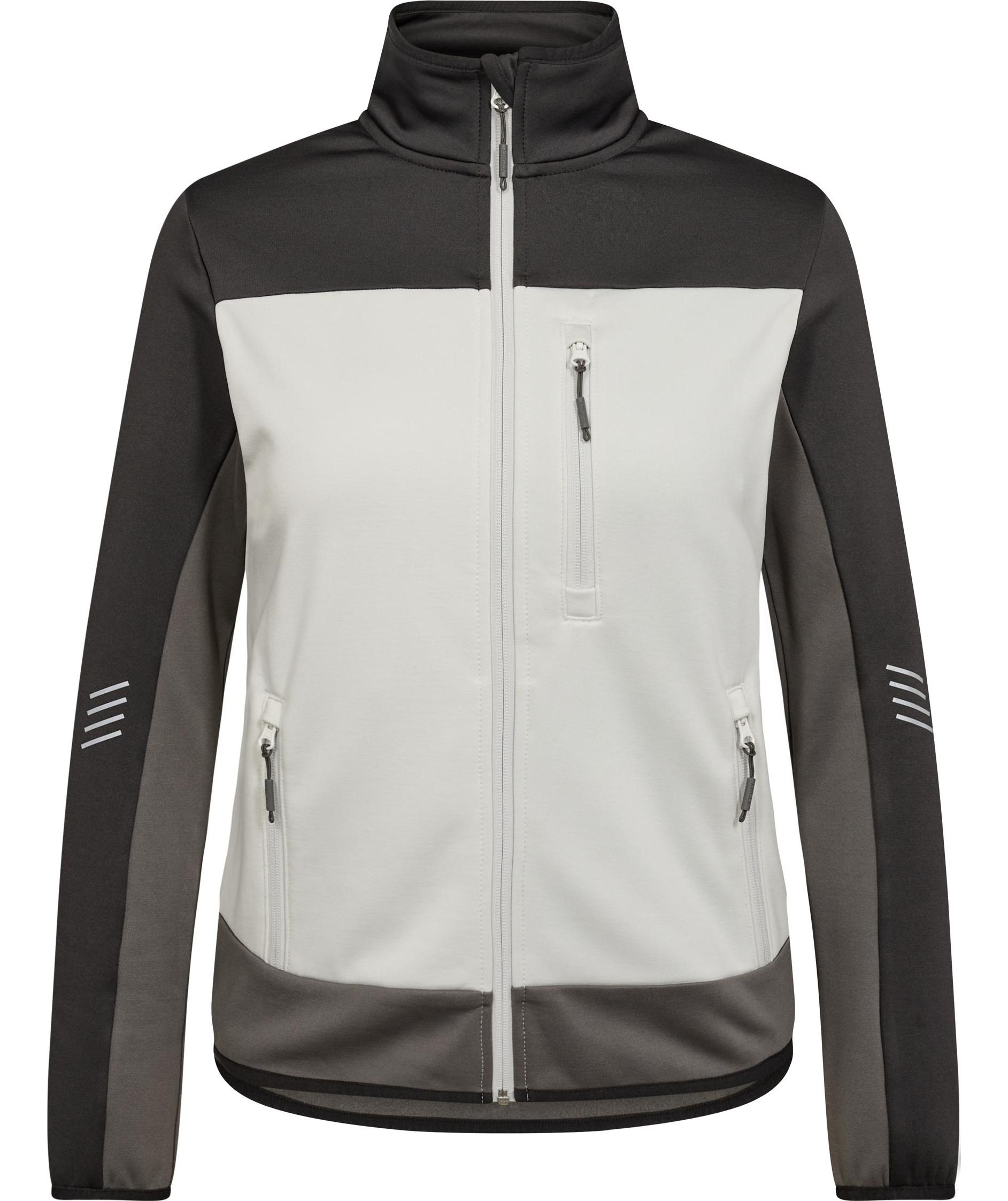 Engel Entire Damen midlayer Cardigan, Bone White/Anthracite Grey, Bone White/Anthracite Grey, swatch