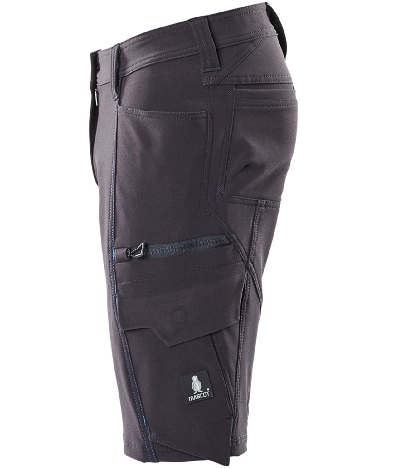 Mascot Accelerate pearl fit dame serviceshorts full stretch, M&oslash;rk Marine, large image number 3