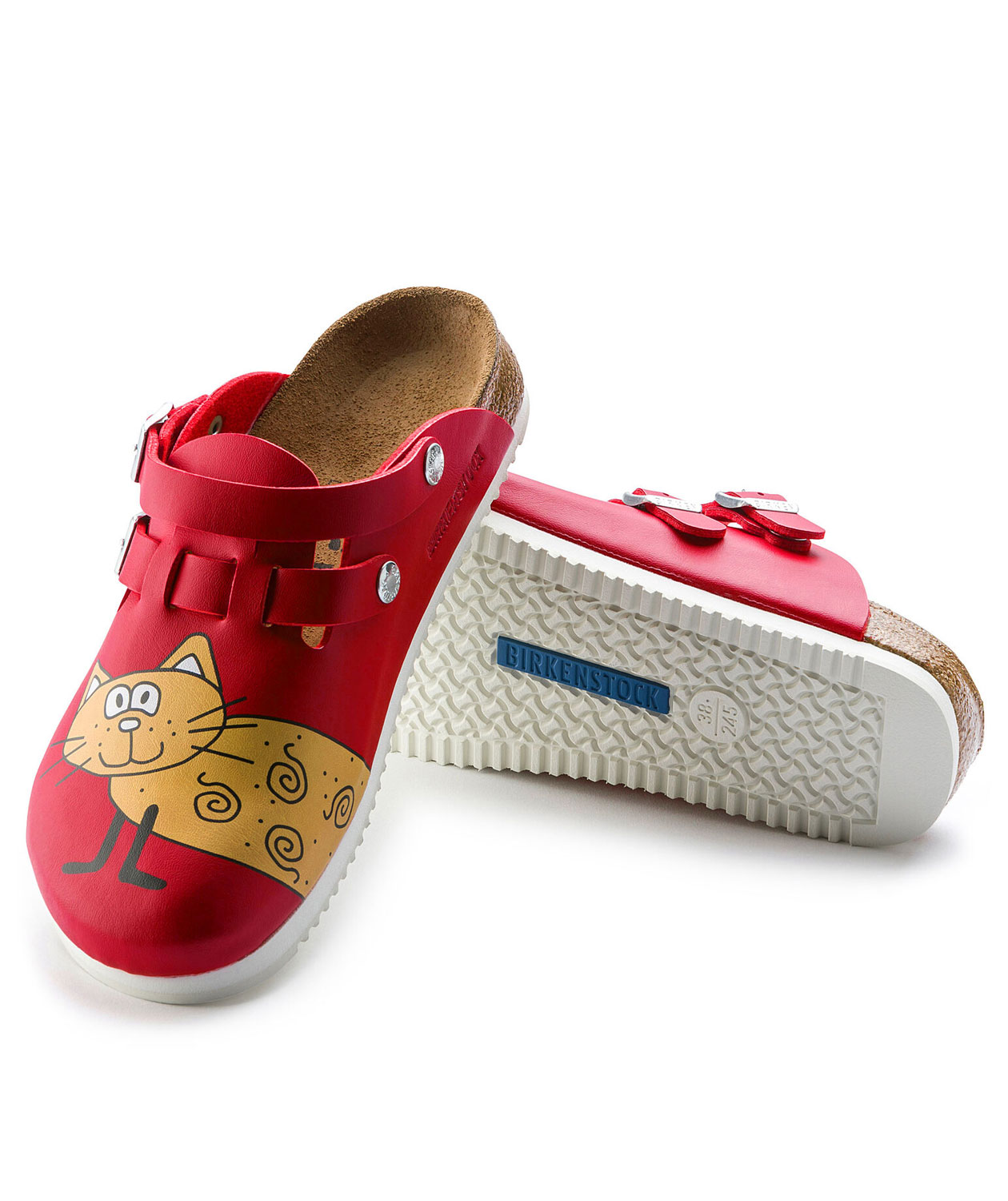 Birkenstock Kay Narrow Fit dame sandaler, R&oslash;d, large image number 2