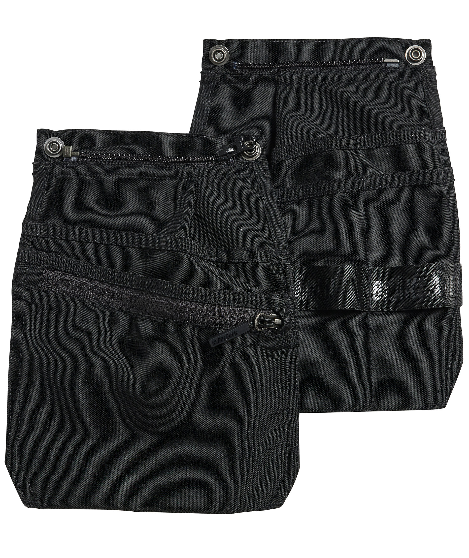 Bl&aring;kl&auml;der l&ouml;st h&auml;ngande fickor, Svart