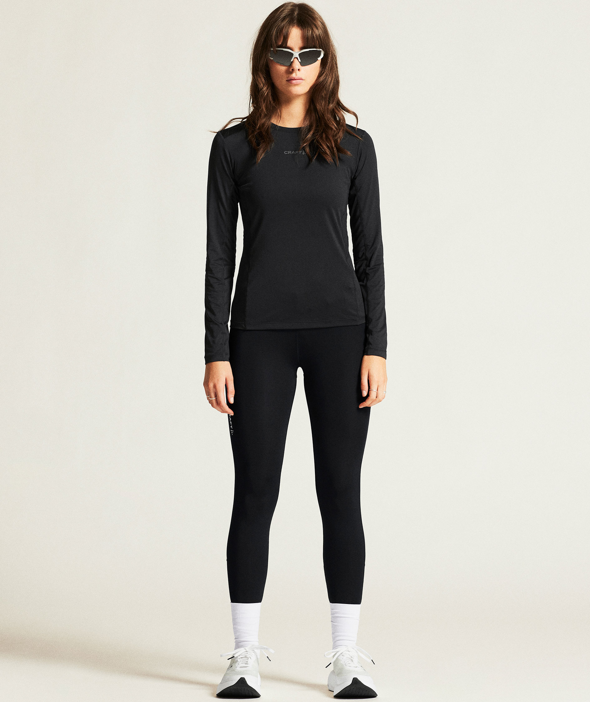 Craft ADV Essence lang&aelig;rmet dame T-shirt, Black, large image number 9