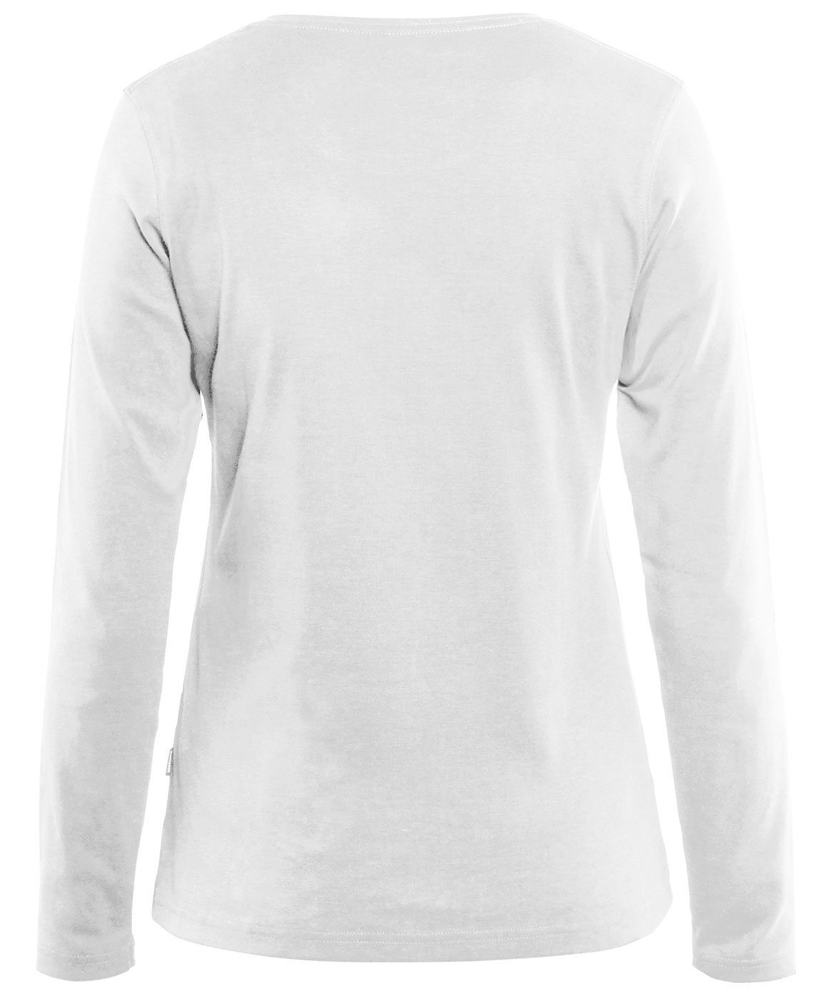 Bl&aring;kl&auml;der langermet dame T-skjorte, Hvit, large image number 1