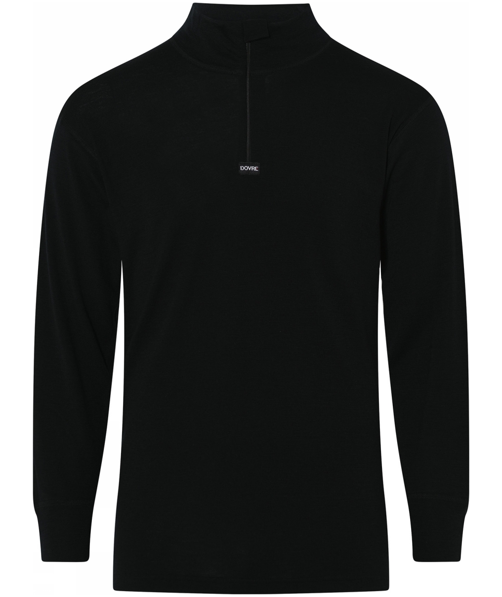 Dovre baselayertr&ouml;ja med merinoull, Svart
