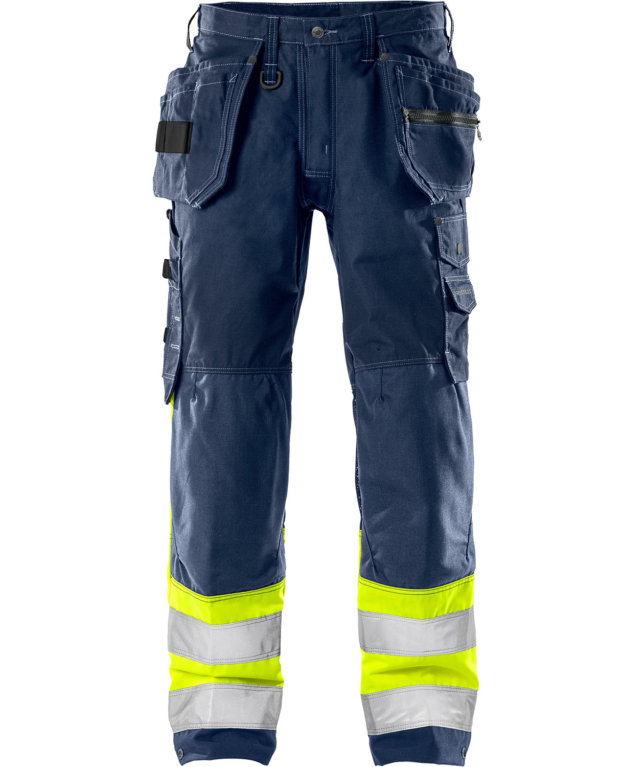 Fristads hantverksbyxa 2093, Marin/Hi-Vis gul