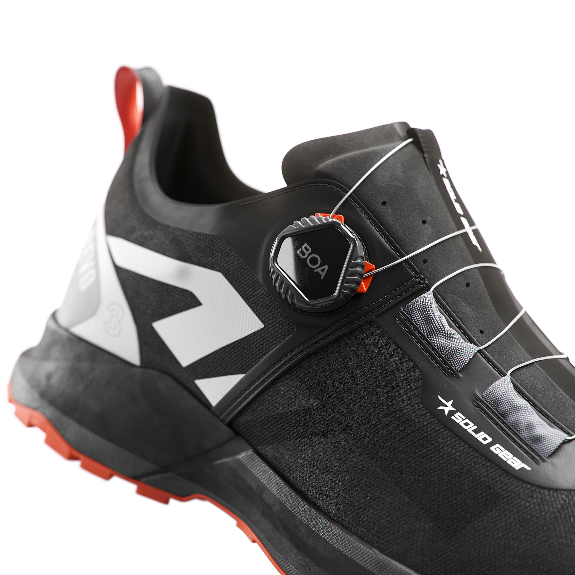 Solid Gear Revo 3 Air Low safety shoes S1PS, Black/Orange, large image number 8