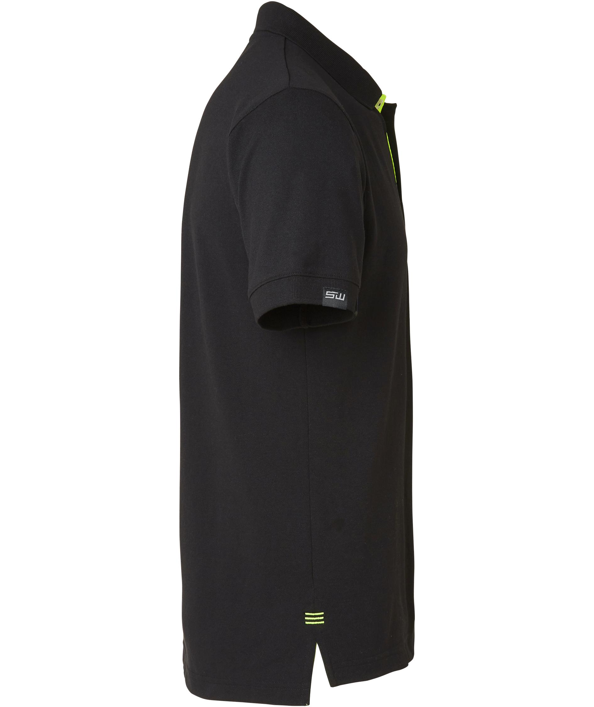 South West Weston polo shirt, Black/Yellow, large image number 2