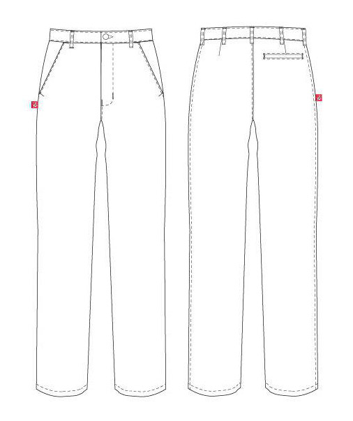 Segers damebukser med stretch, Midnight Blue, large image number 2