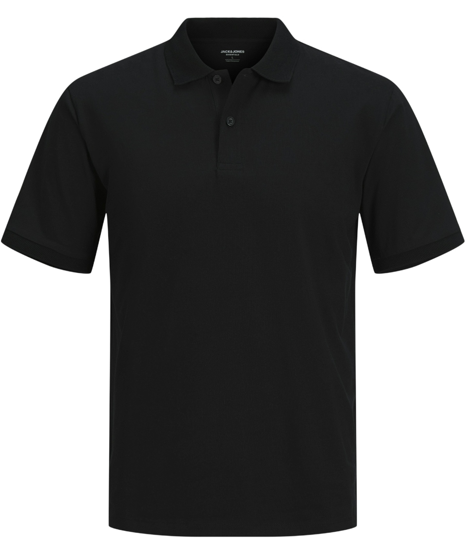 Jack & Jones JJEPERFECT Polo T-shirt, Black